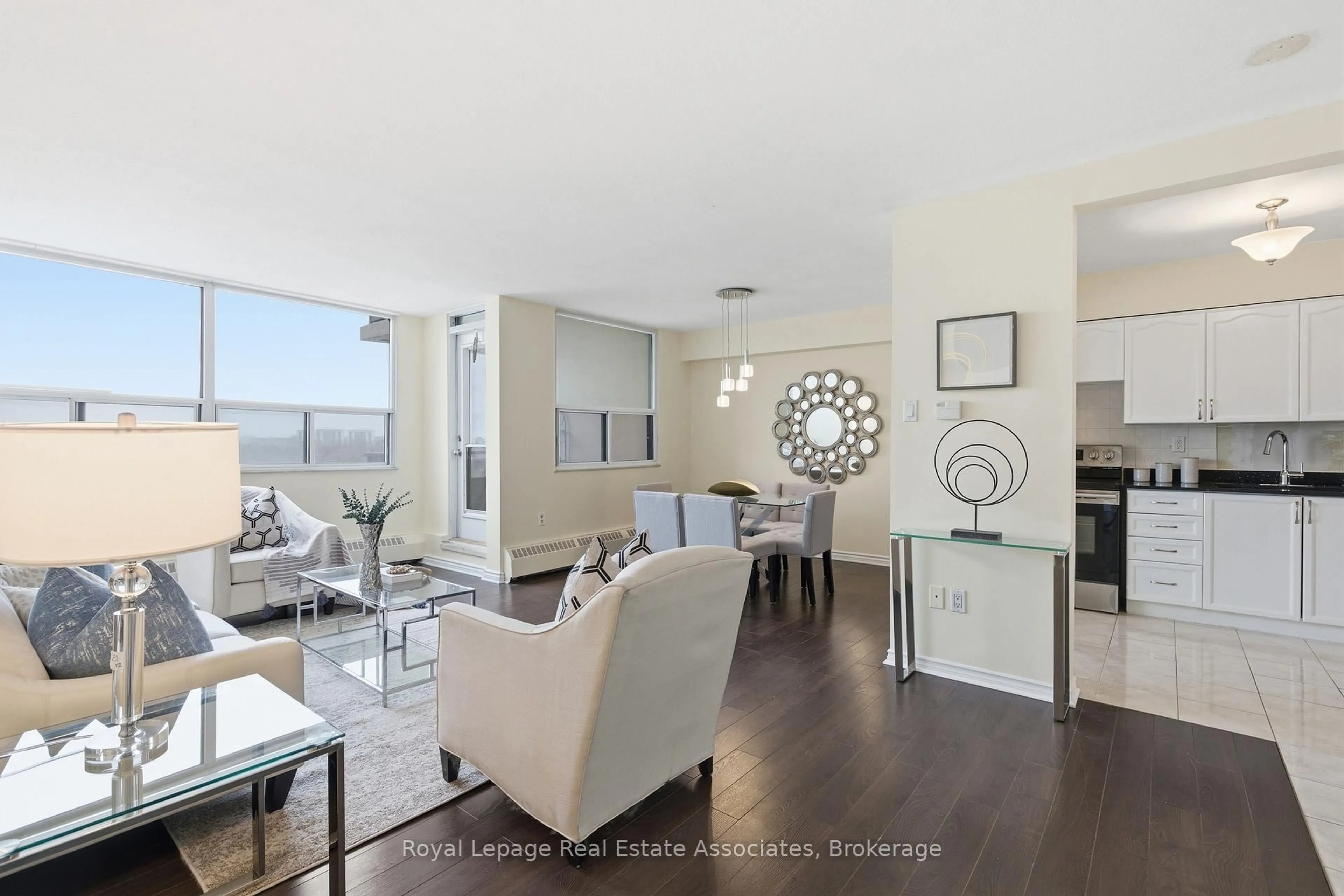 Living room with furniture, unknown for 551 The West Mall #706, Toronto Ontario M9C 1G7