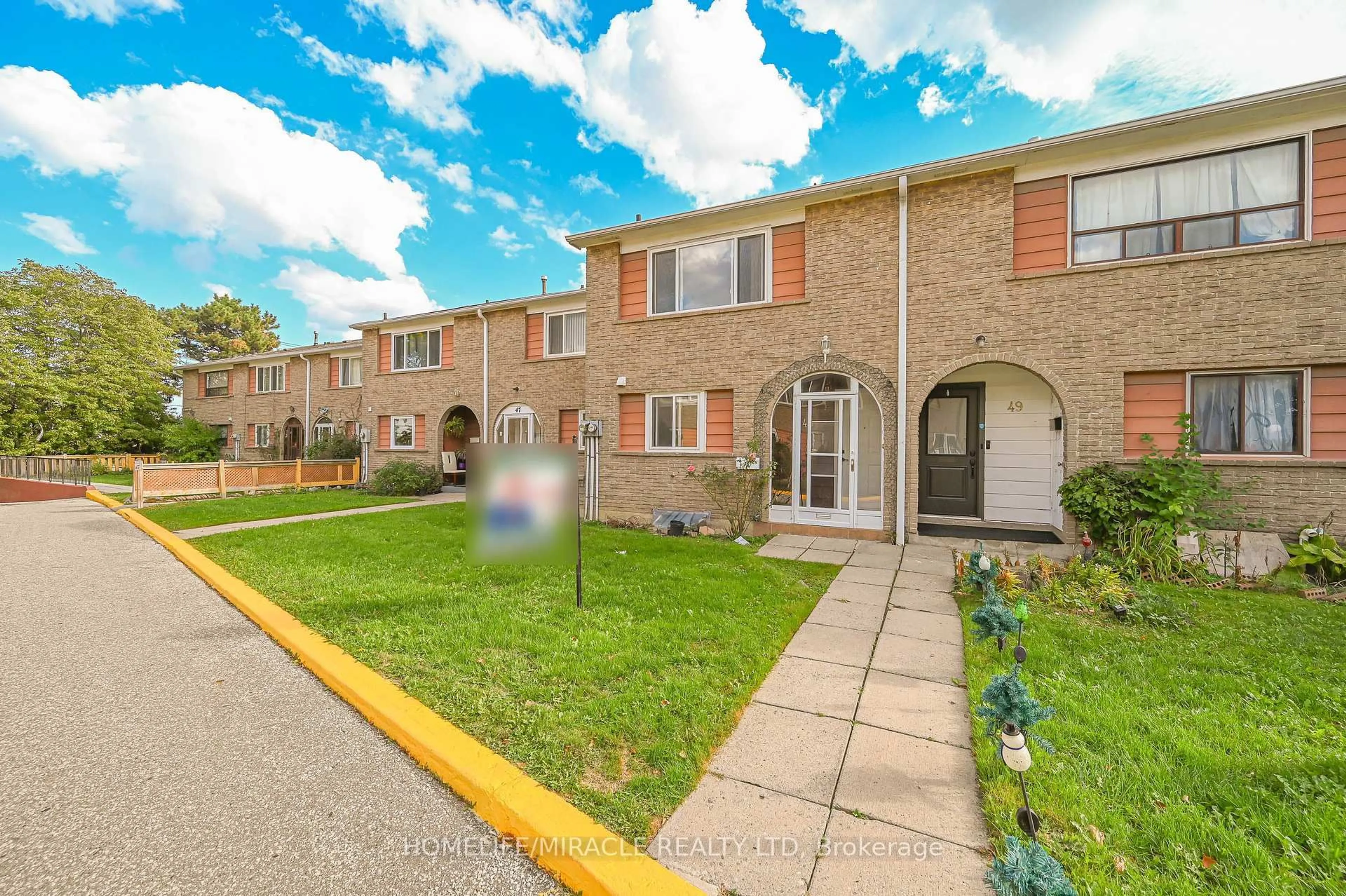 A pic from outside/outdoor area/front of a property/back of a property/a pic from drone, street for 2012 Martin Grove Rd #48, Toronto Ontario M9V 4A3