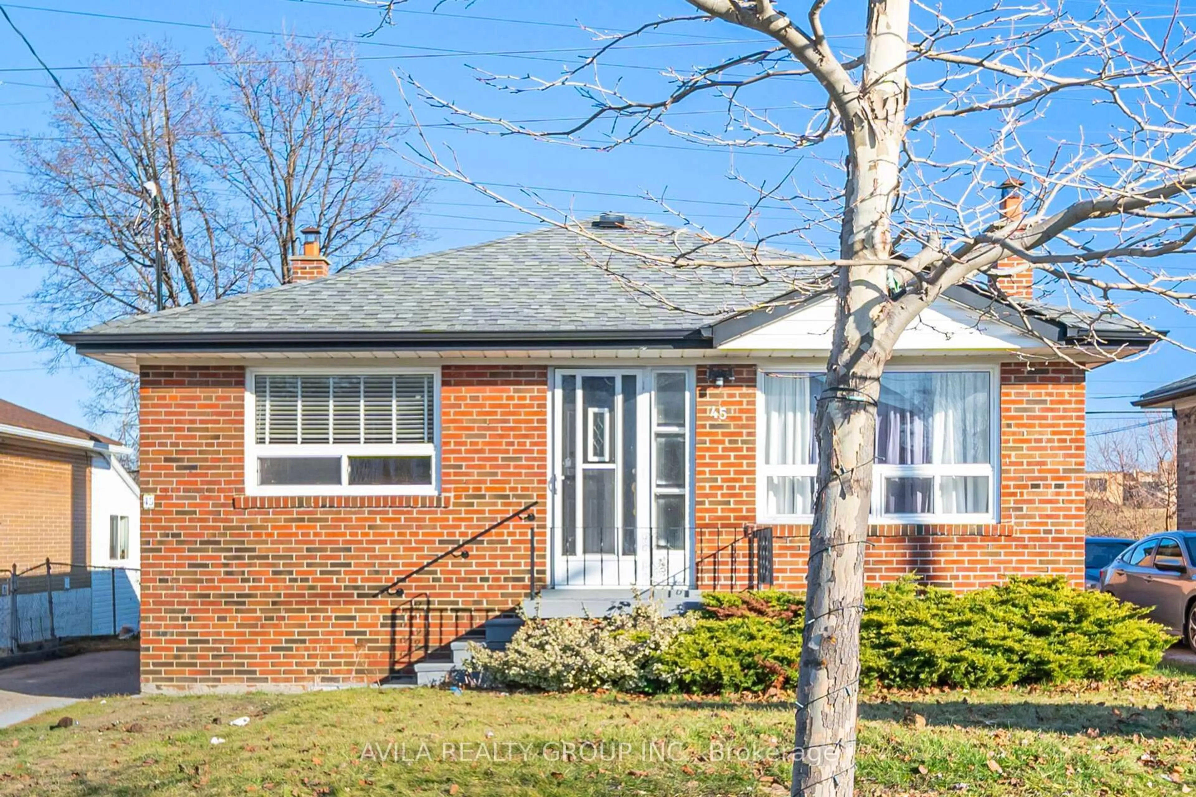 Home with brick exterior material, street for 45 Redwater Dr, Toronto Ontario M9W 1Z5