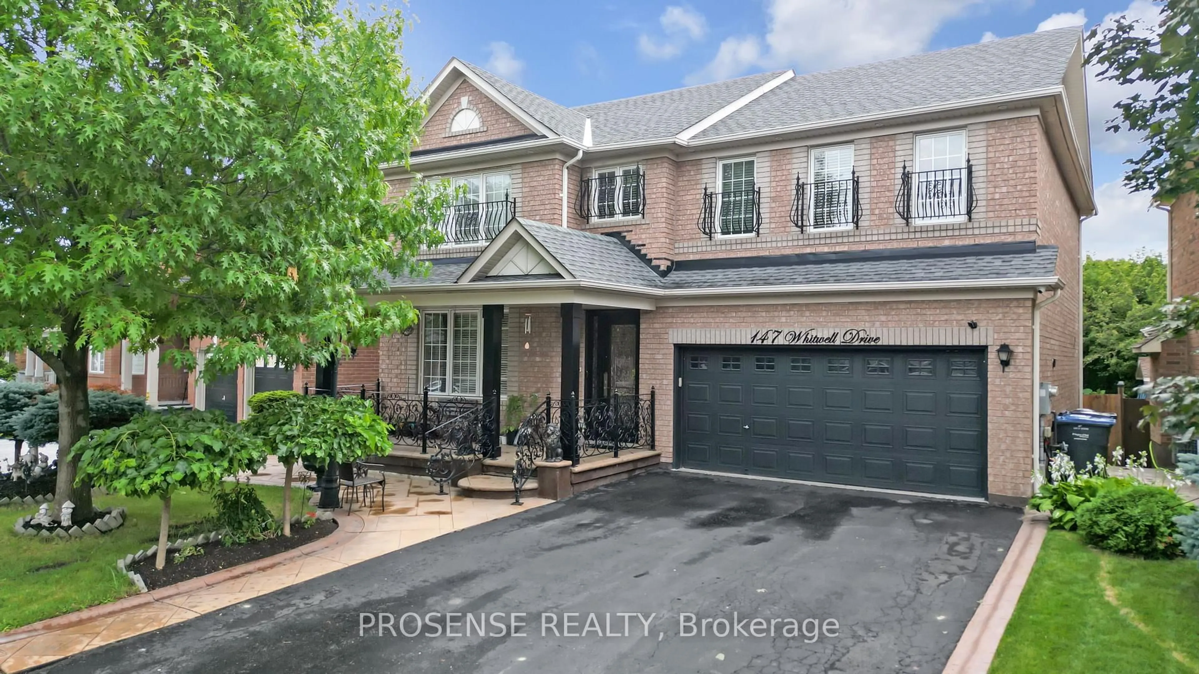 Home with brick exterior material, street for 147 Whitwell Dr, Brampton Ontario L6P 1L2