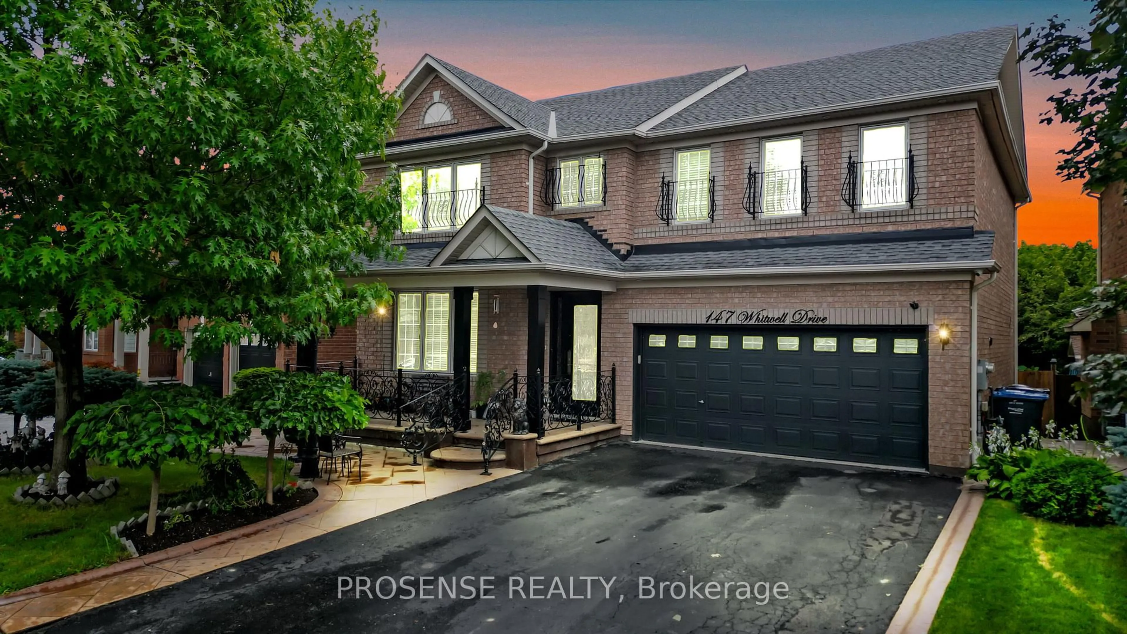 Home with brick exterior material, street for 147 Whitwell Dr, Brampton Ontario L6P 1L2