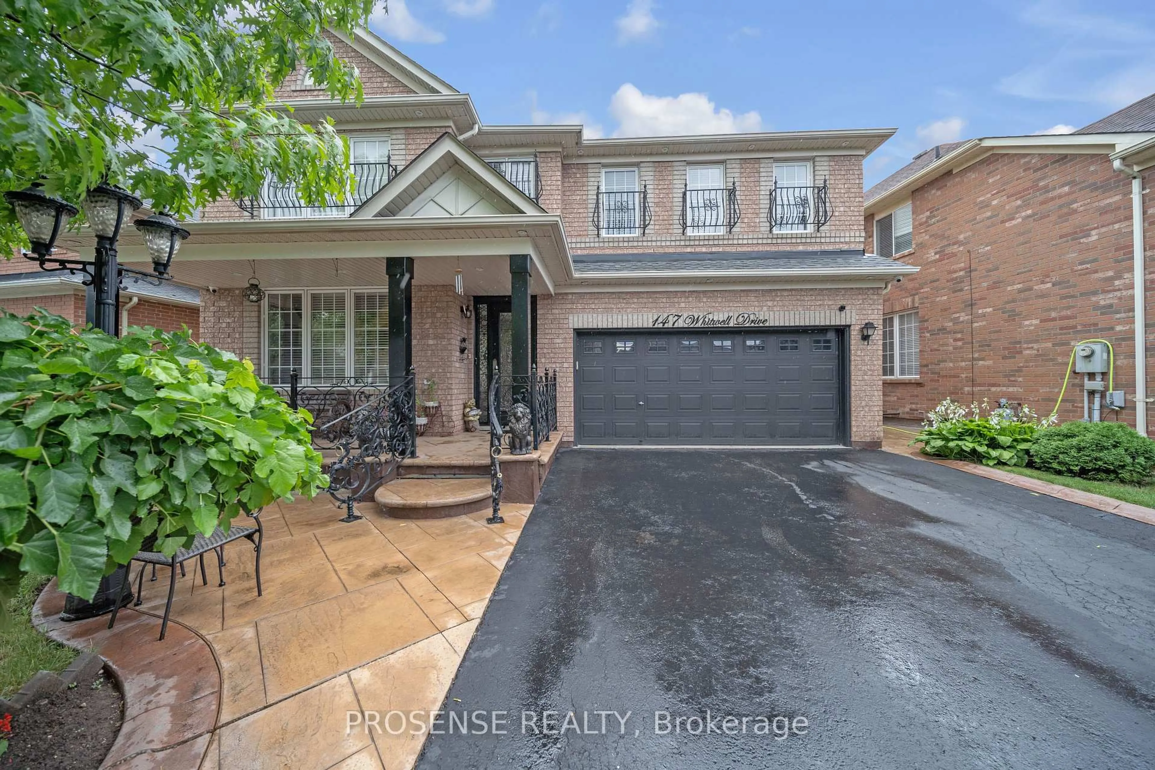 Home with brick exterior material, street for 147 Whitwell Dr, Brampton Ontario L6P 1L2