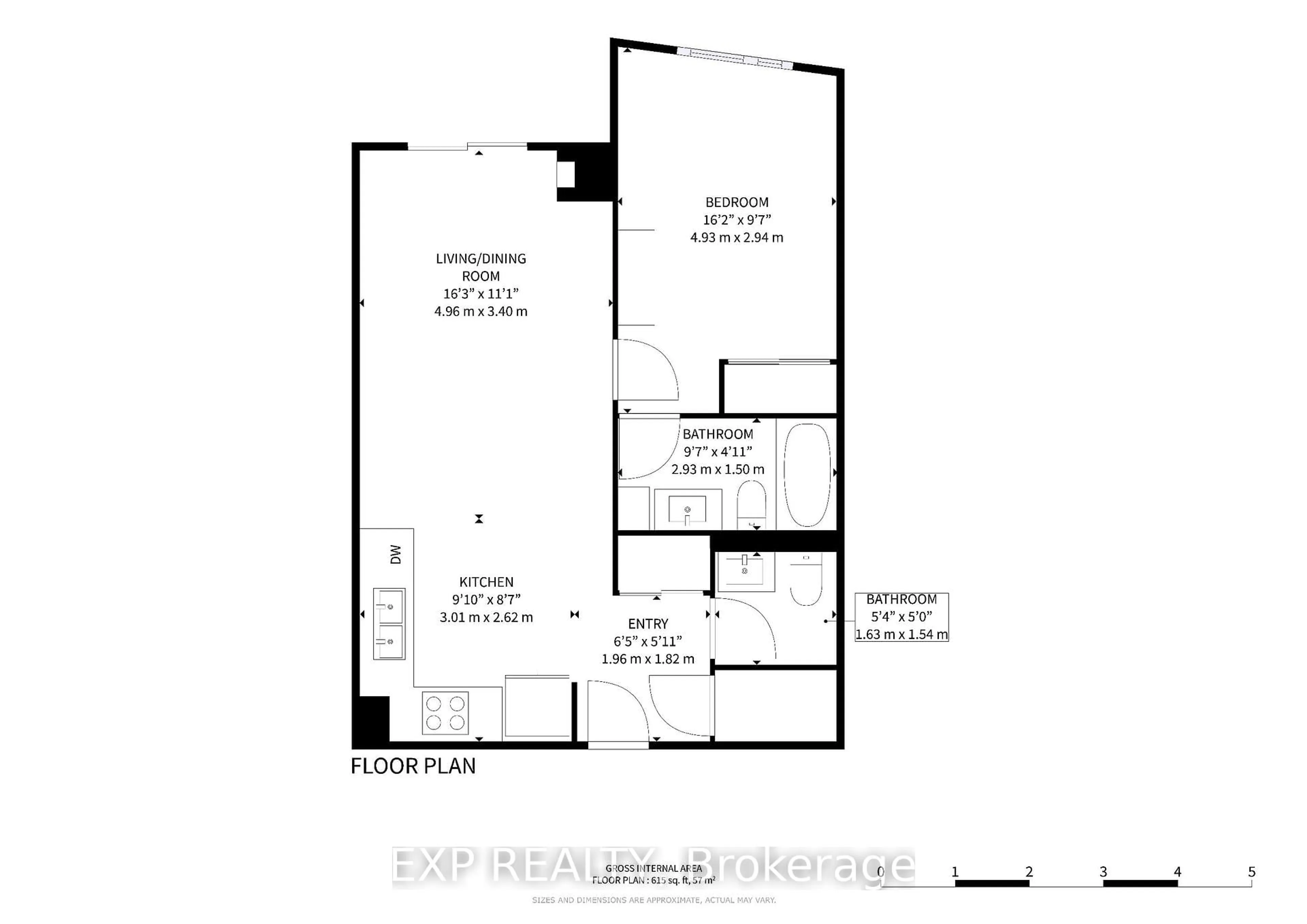 Floor plan for 2800 Keele St #206, Toronto Ontario M3M 0B8