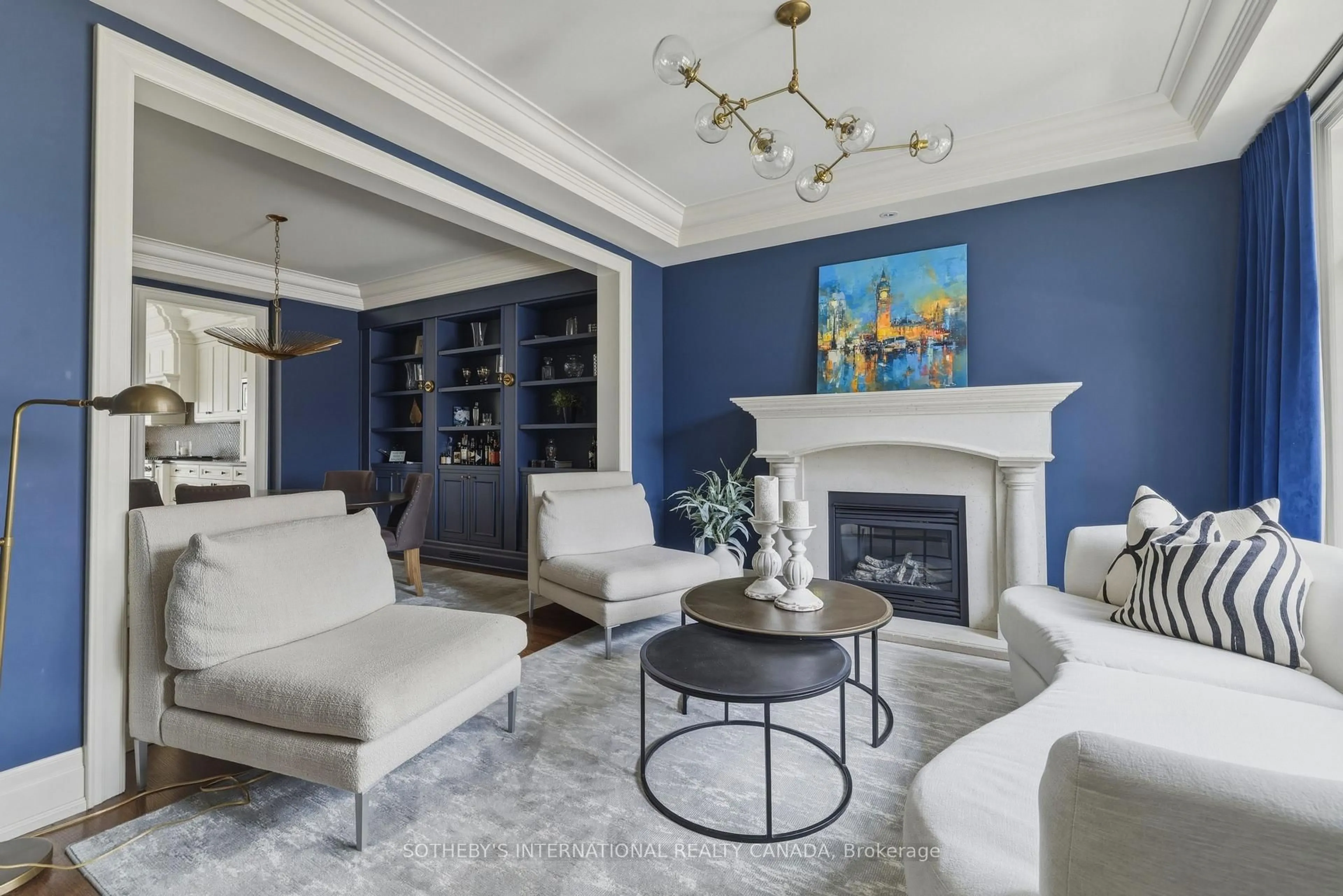 Living room with furniture, ceramic/tile floor for 85 Strath Ave, Toronto Ontario M8X 1R7