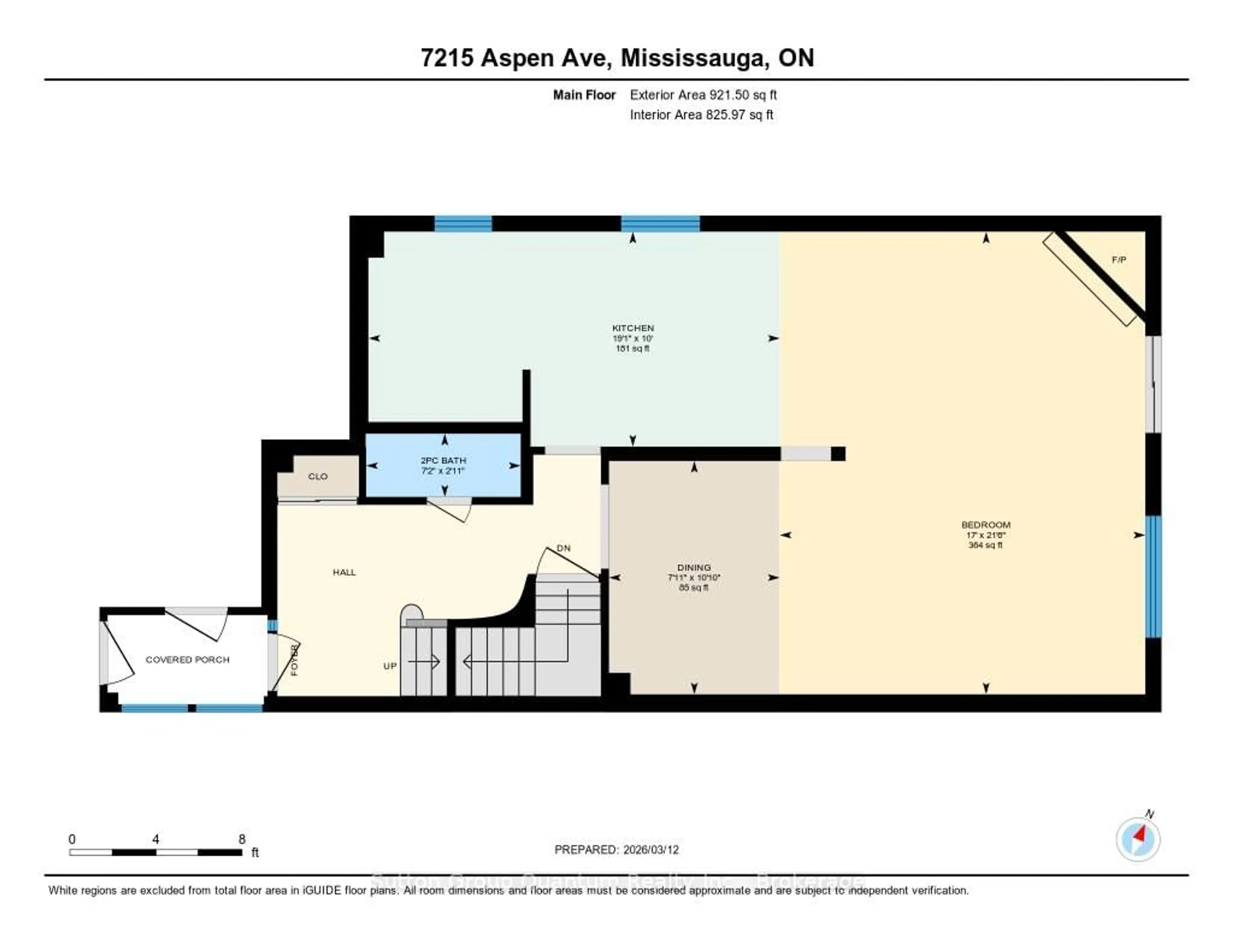 Floor plan for 7215 Aspen Ave, Mississauga Ontario L5N 5N9