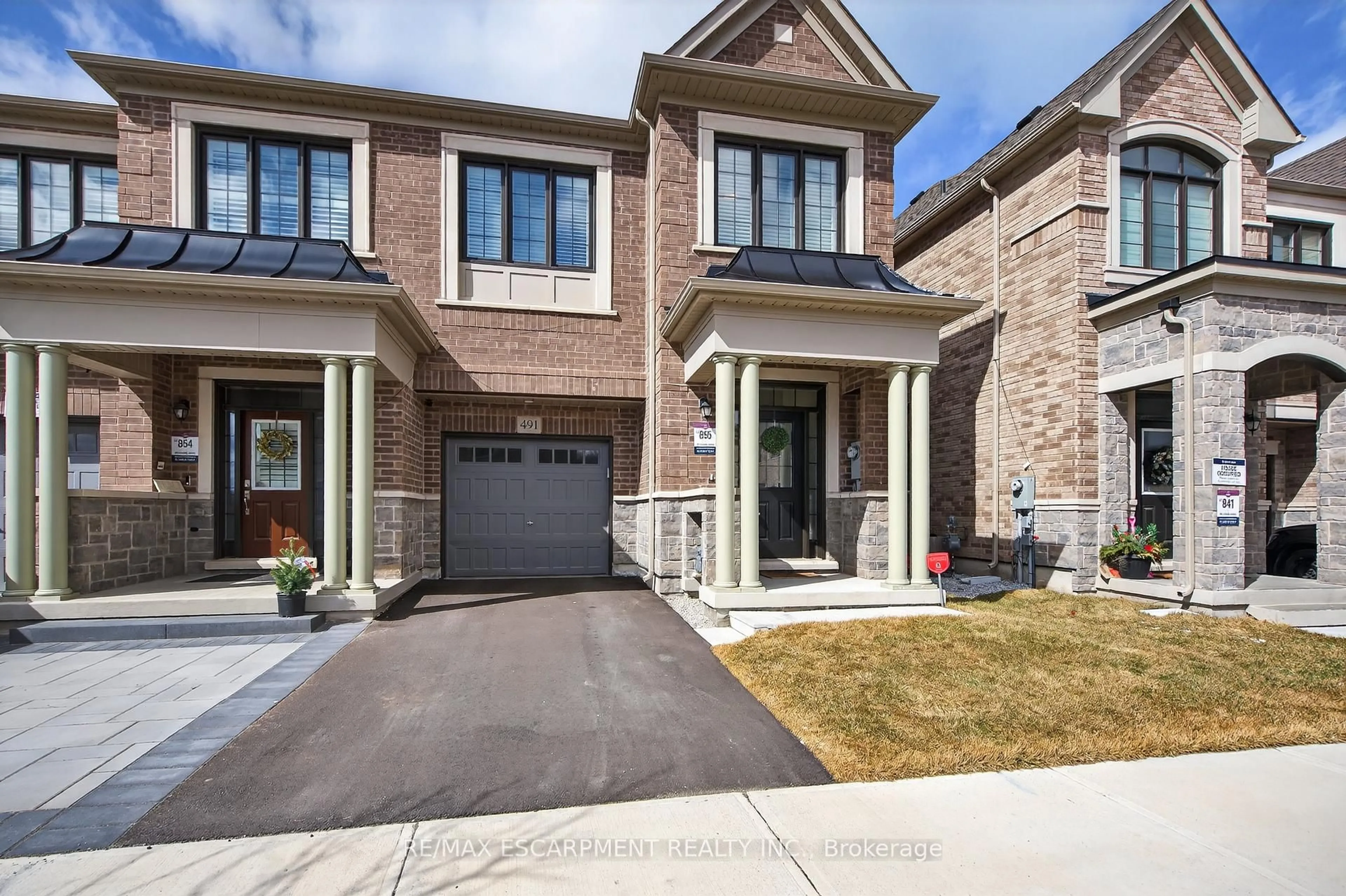 Home with brick exterior material, street for 491 Celandine Terr, Milton Ontario L9E 1T8