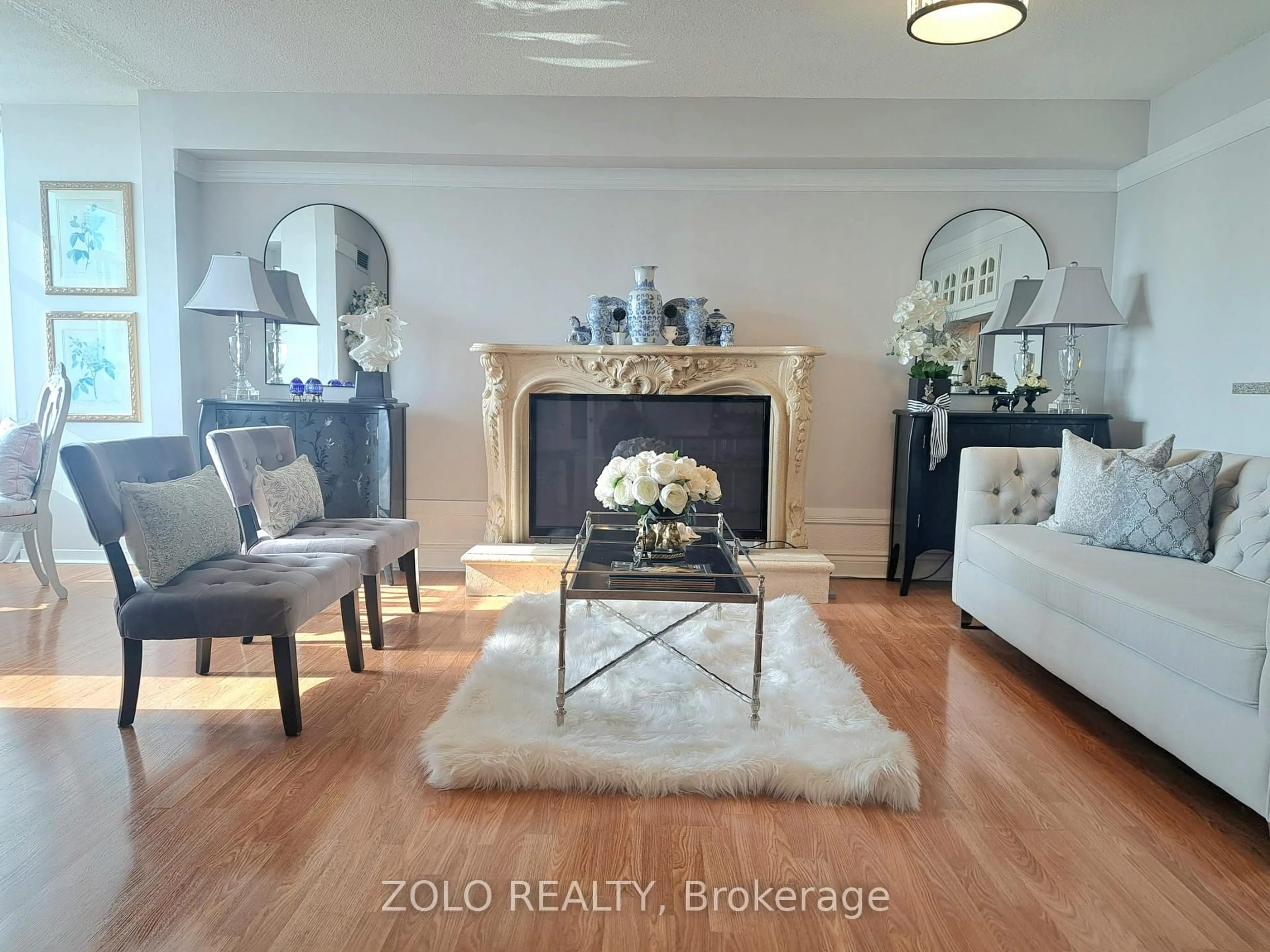 Living room with furniture, unknown for 300 Webb Dr #1001, Mississauga Ontario L5B 3W3