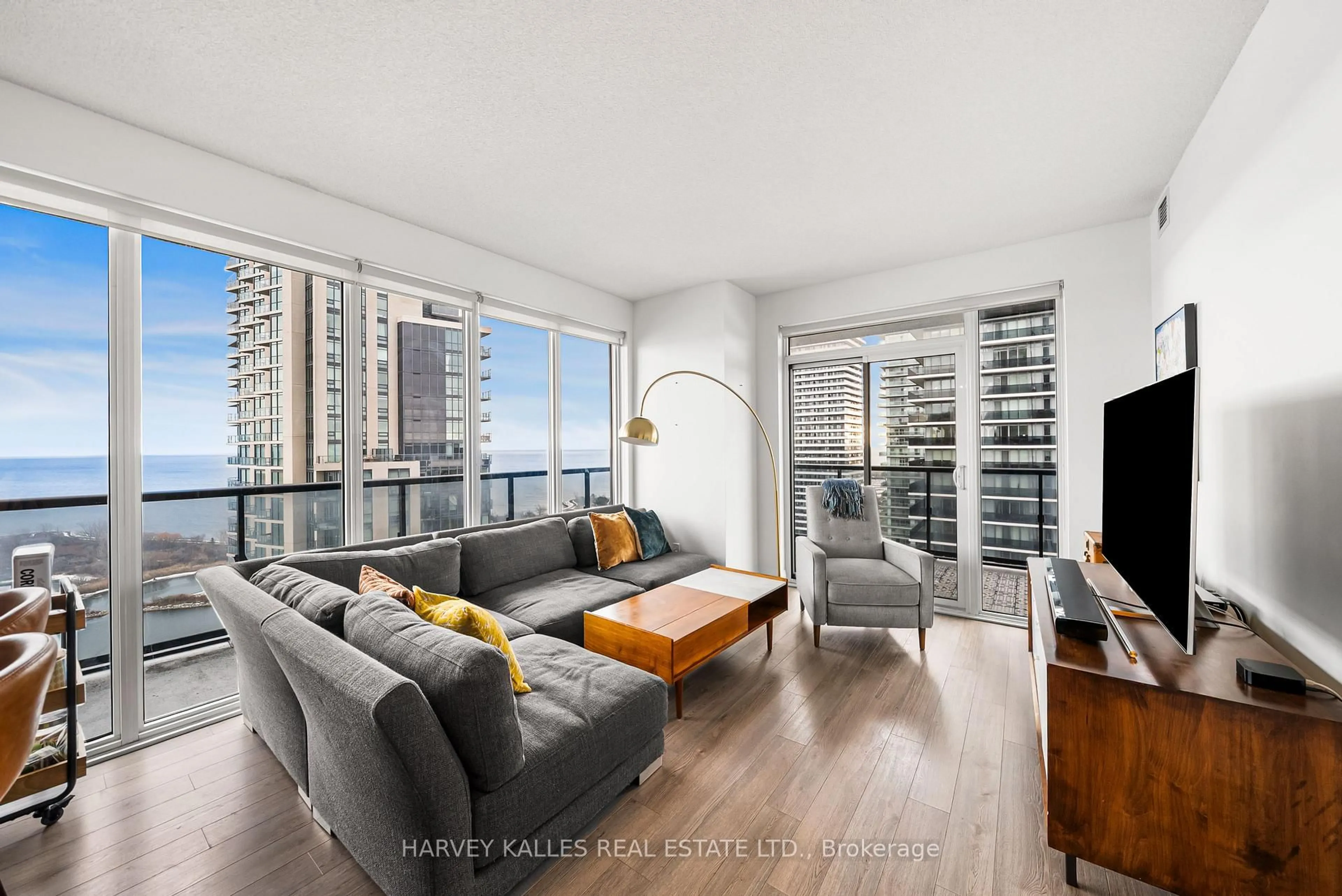 Living room with furniture, unknown for 56 Annie Craig Dr #2703, Toronto Ontario M8V 0C8