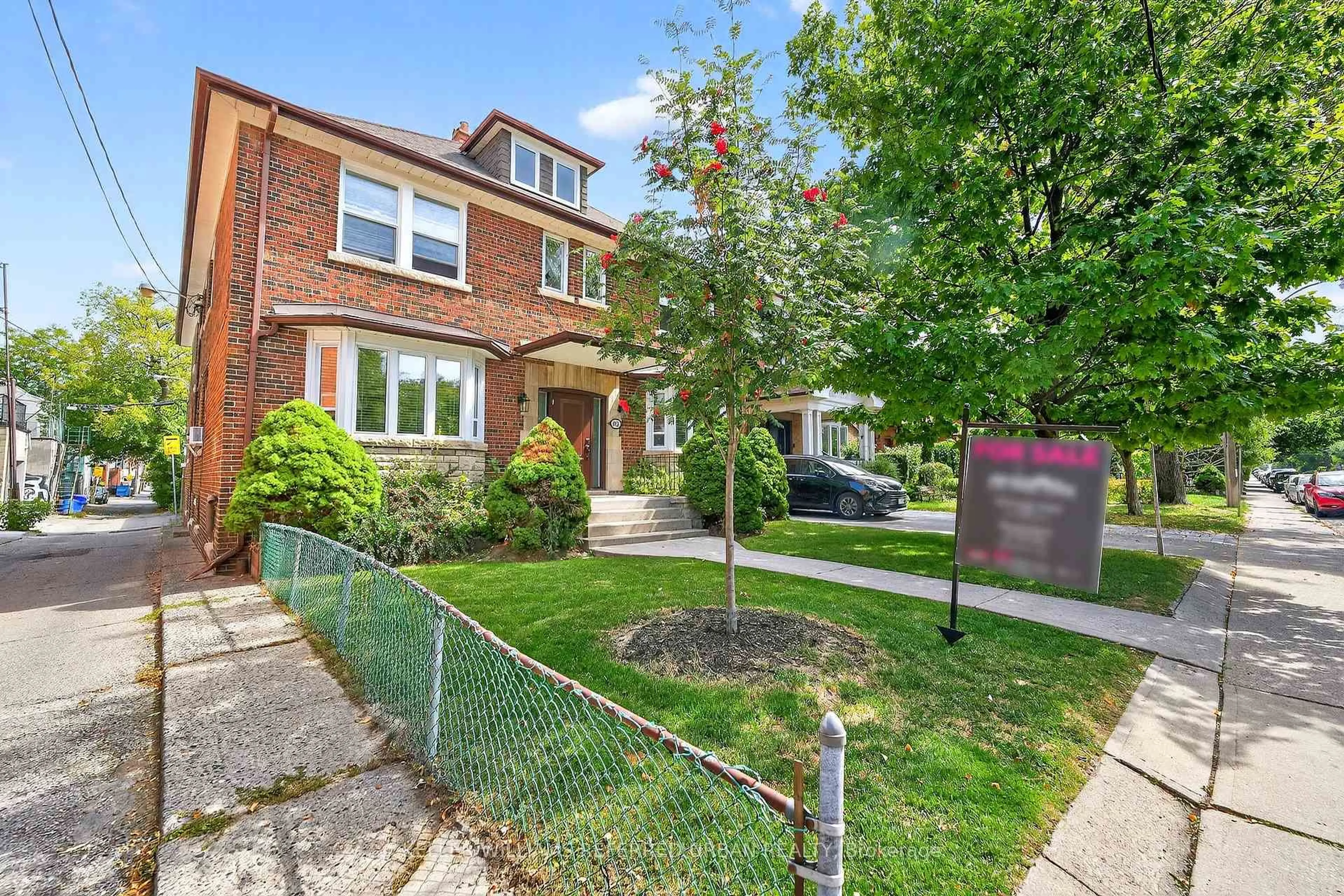 Home with brick exterior material, street for 93 Northcliffe Blvd, Toronto Ontario M6H 3H3