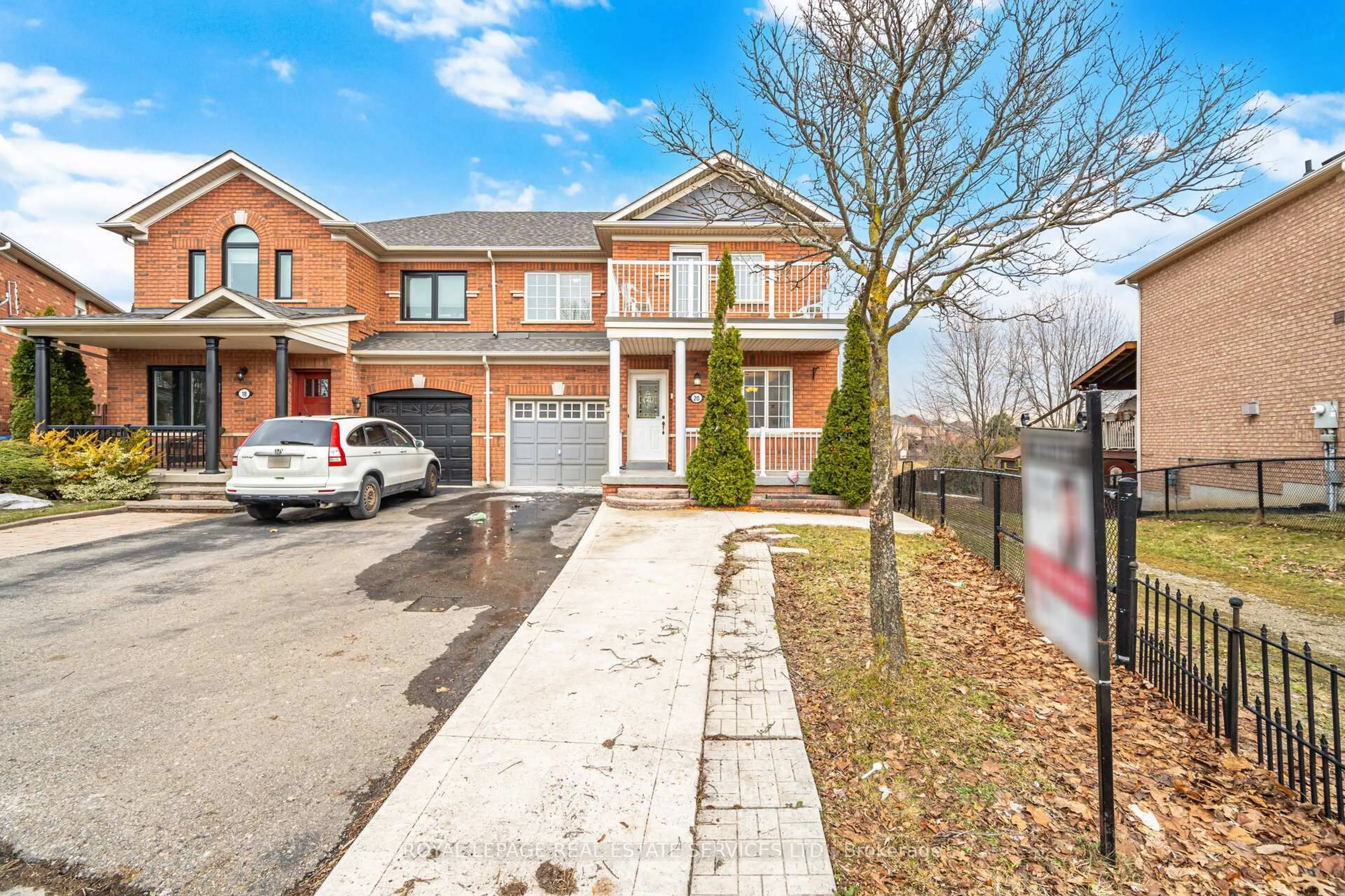 Home with brick exterior material, street for 20 Dells Cres, Brampton Ontario L7A 2K4