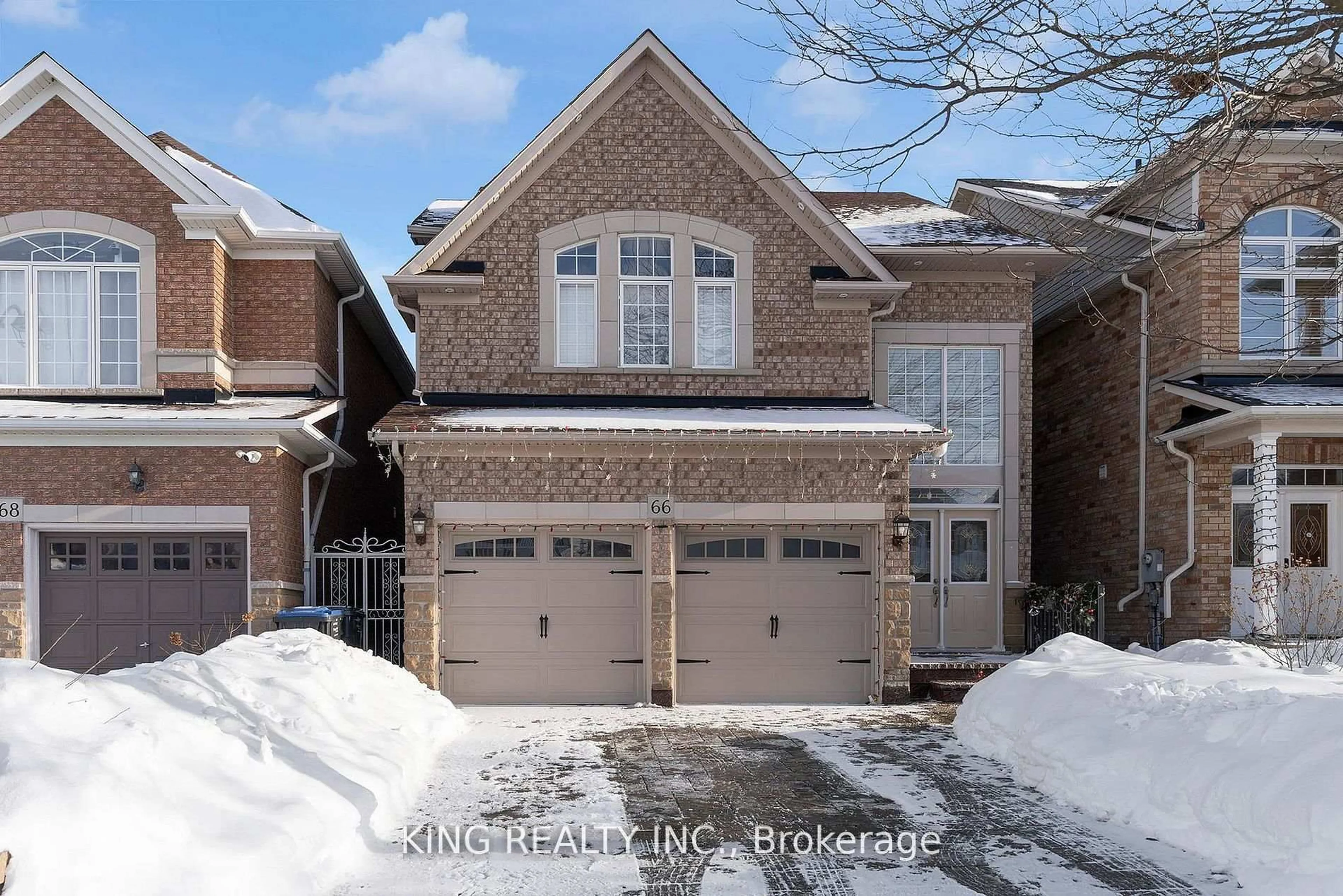Home with brick exterior material, street for 66 Saffron Cres, Brampton Ontario L6S 6H7