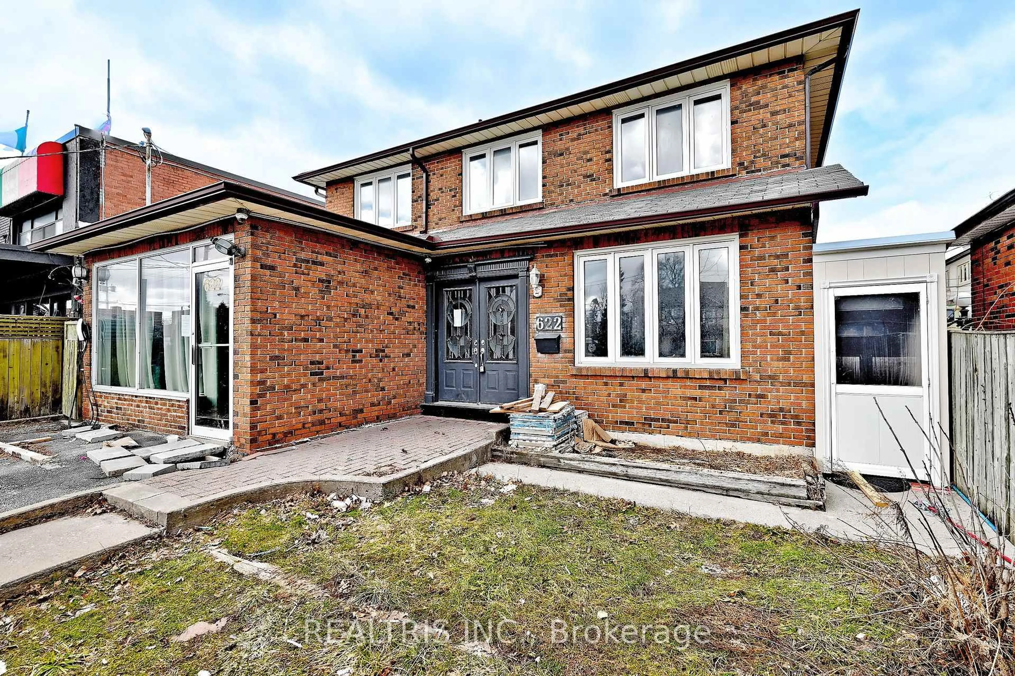 Home with brick exterior material, street for 622 The Queensway, Toronto Ontario M8Y 1K3