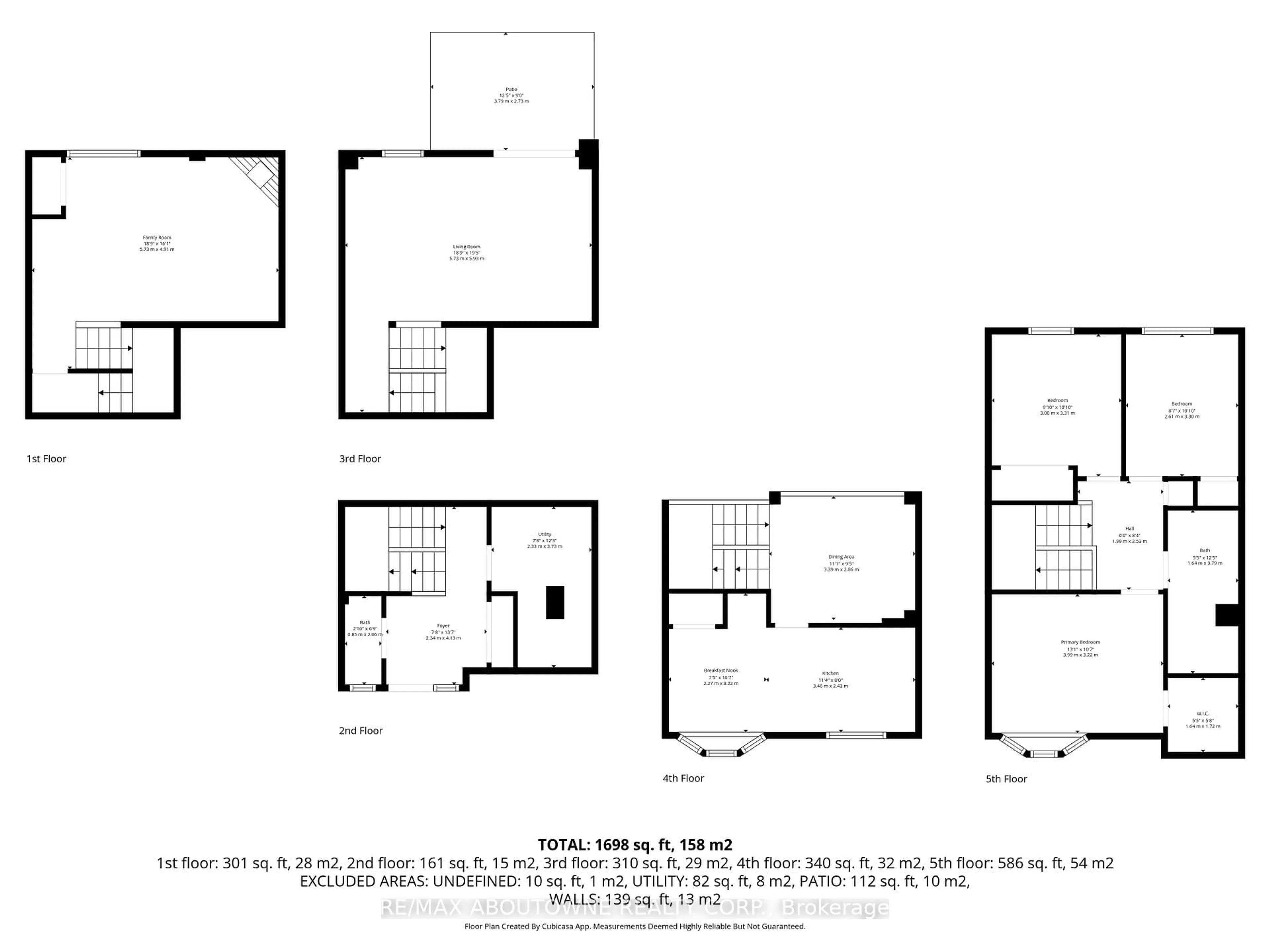 Floor plan for 6040 Montevideo Rd #54, Mississauga Ontario L5N 2T4