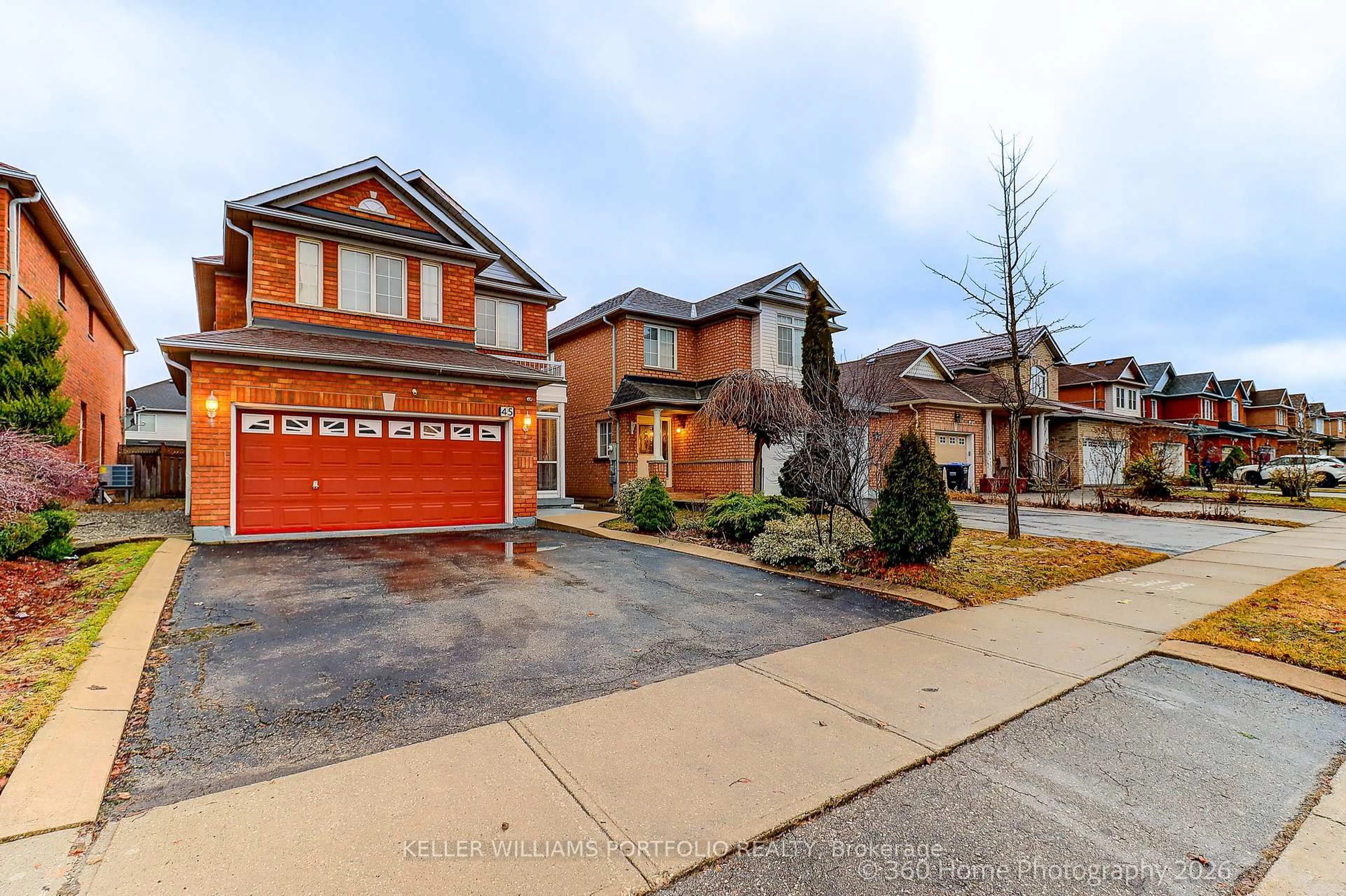 Home with brick exterior material, street for 45 Olympia Cres, Brampton Ontario L6X 4W2