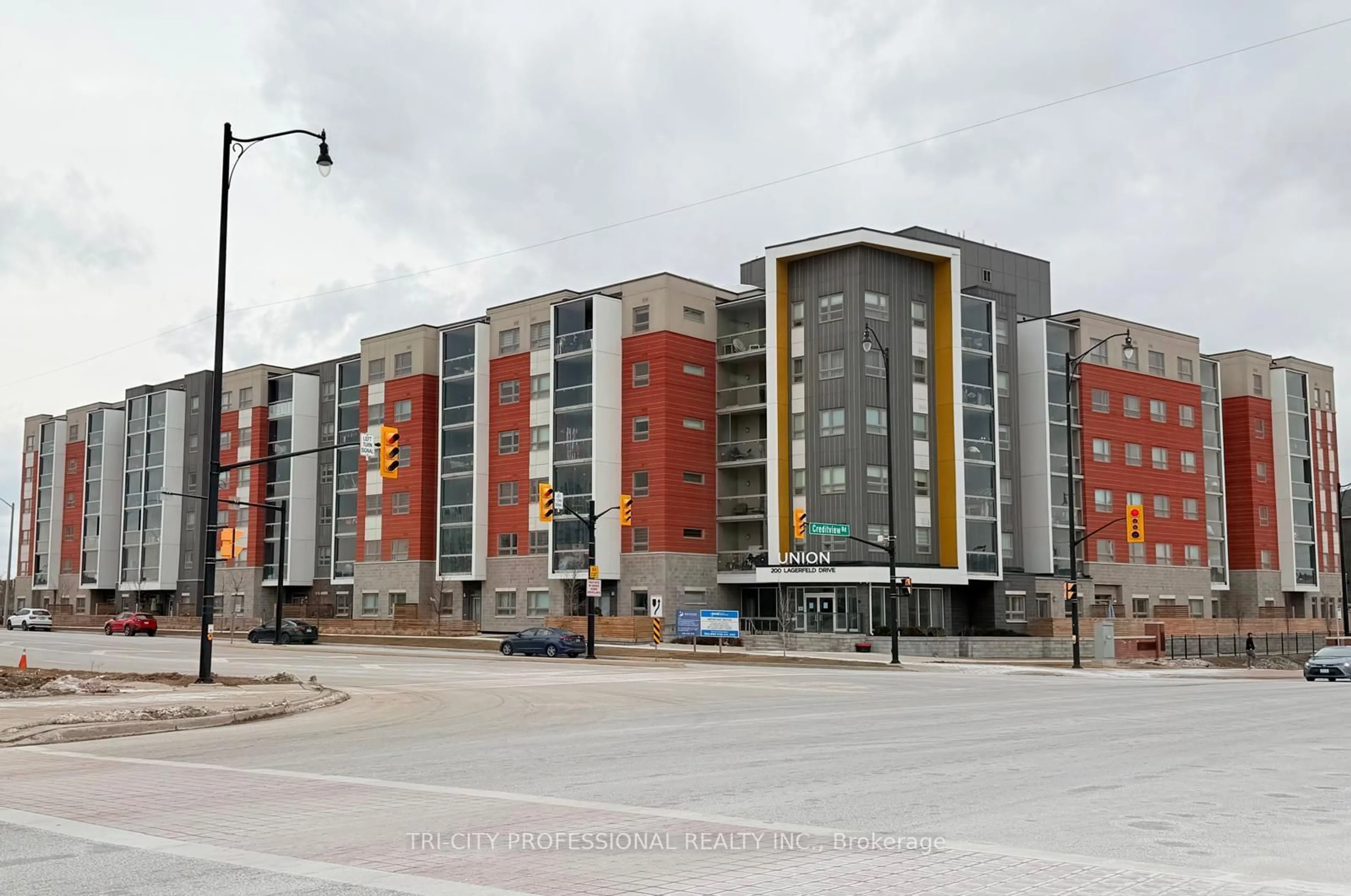 A pic from outside/outdoor area/front of a property/back of a property/a pic from drone, street for 200 lagerfeld Dr #517, Brampton Ontario L7A 0H8