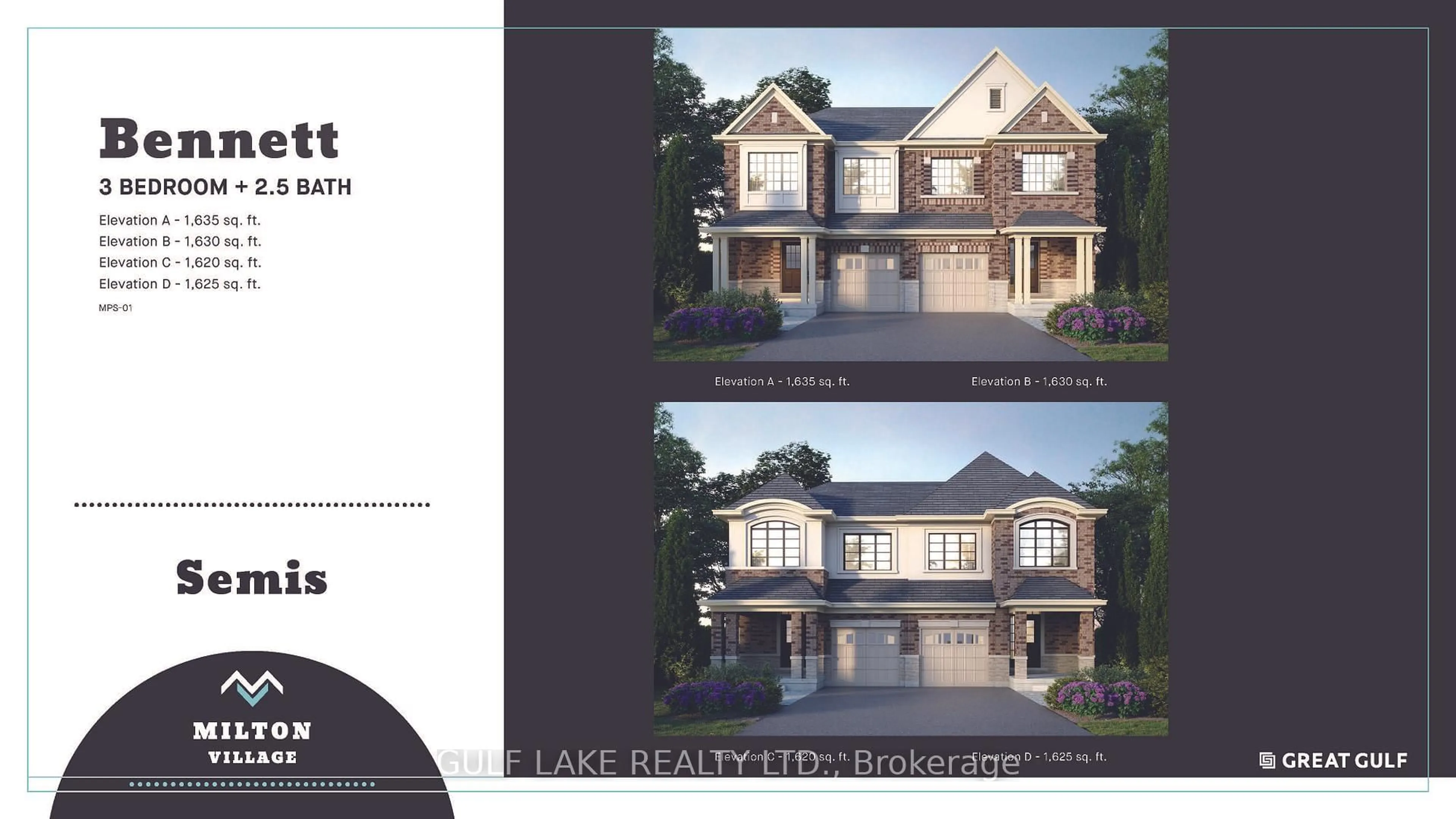 Home with brick exterior material, street for 1595 Fiddlehead Lane, Milton Ontario L9E 1T3