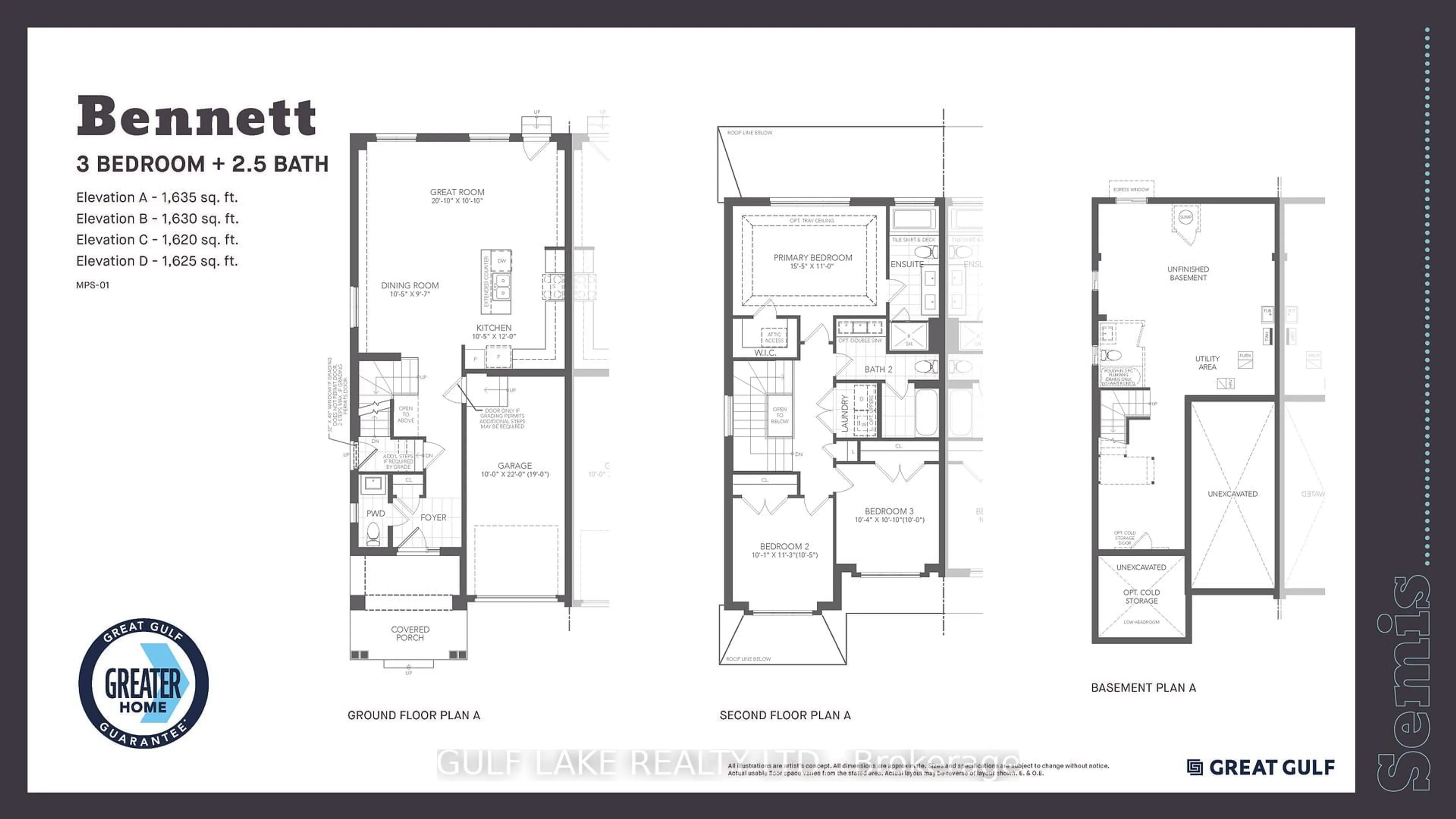Floor plan for 1595 Fiddlehead Lane, Milton Ontario L9E 1T3
