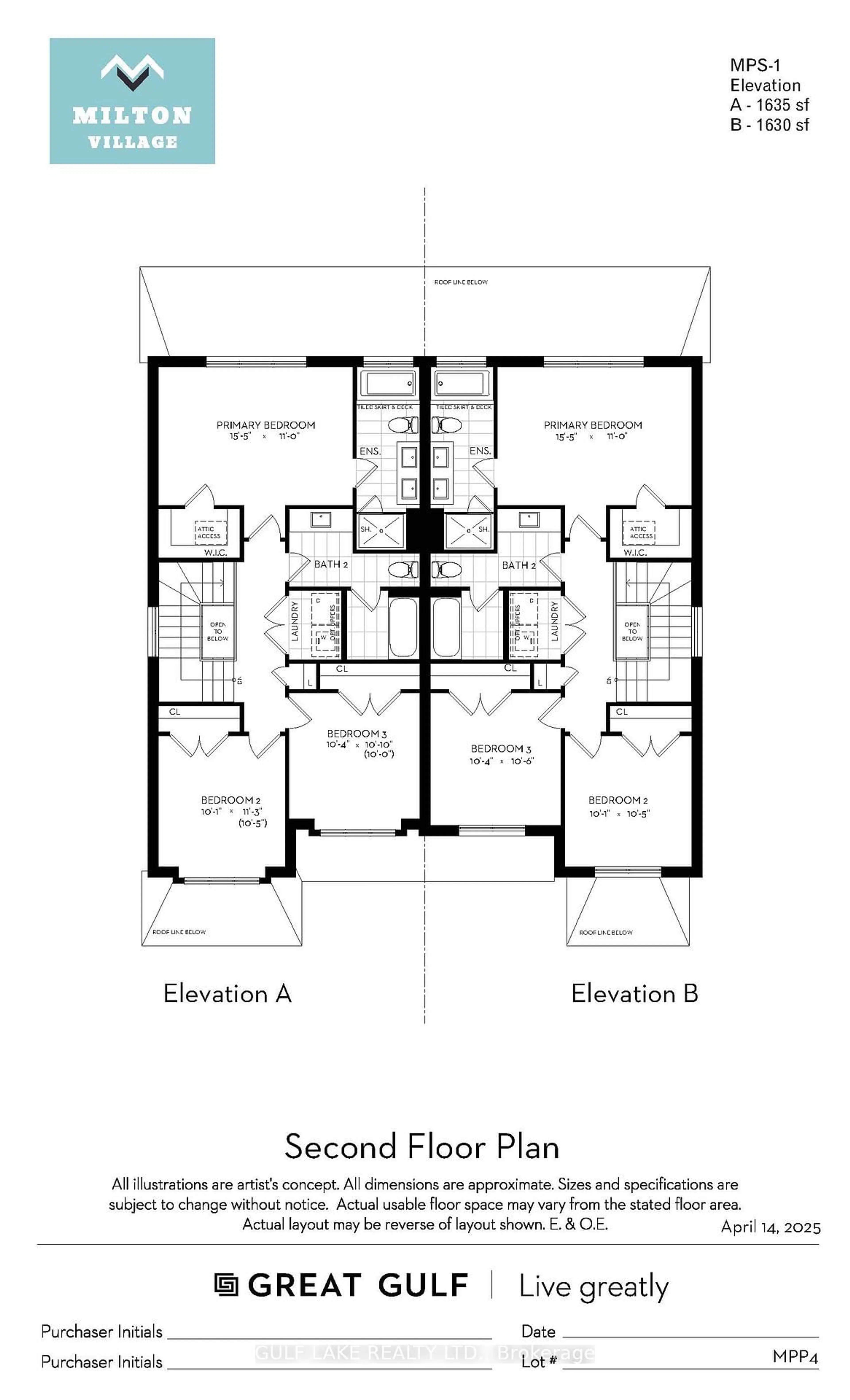 Floor plan for 1595 Fiddlehead Lane, Milton Ontario L9E 1T3