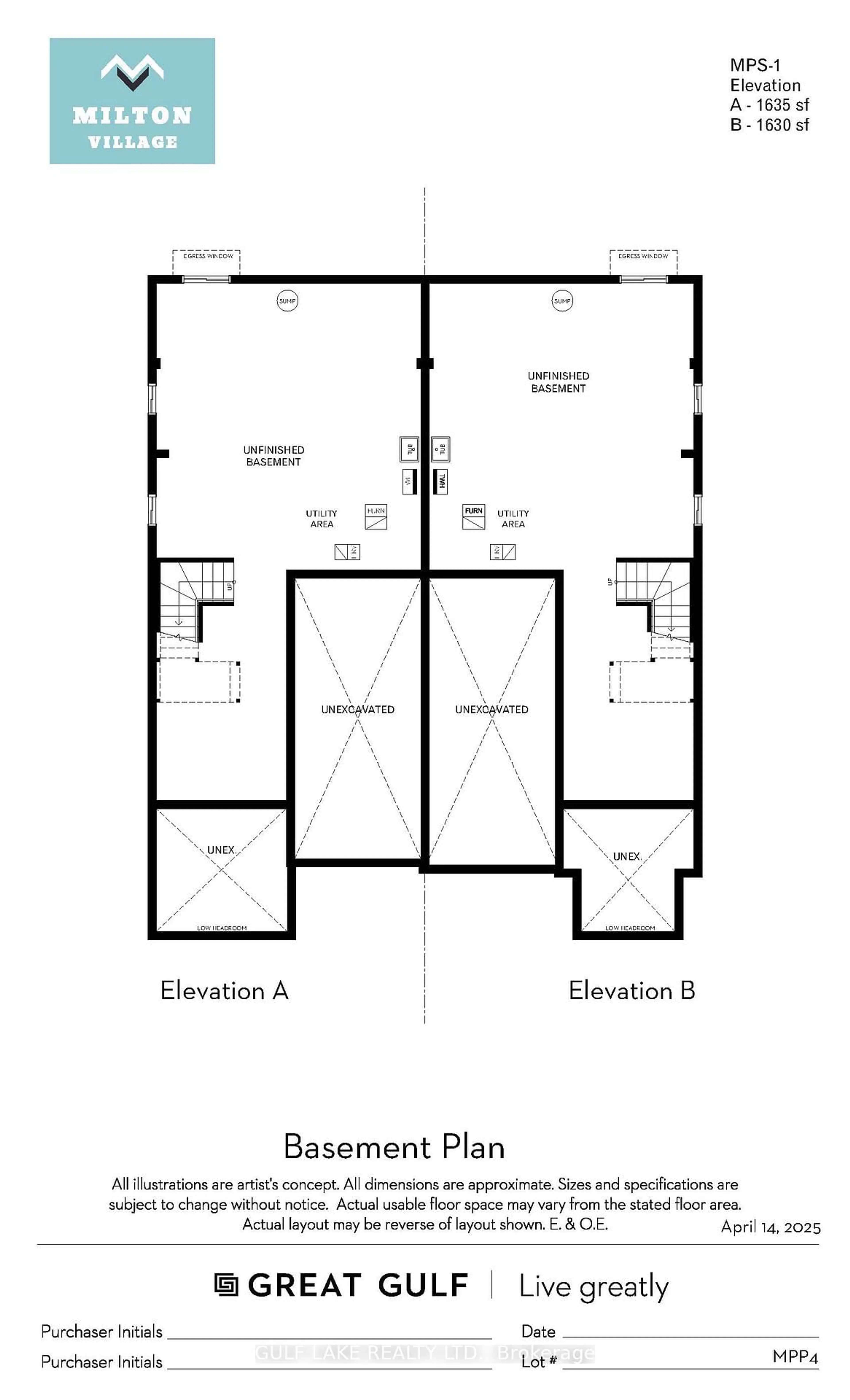 Floor plan for 1595 Fiddlehead Lane, Milton Ontario L9E 1T3