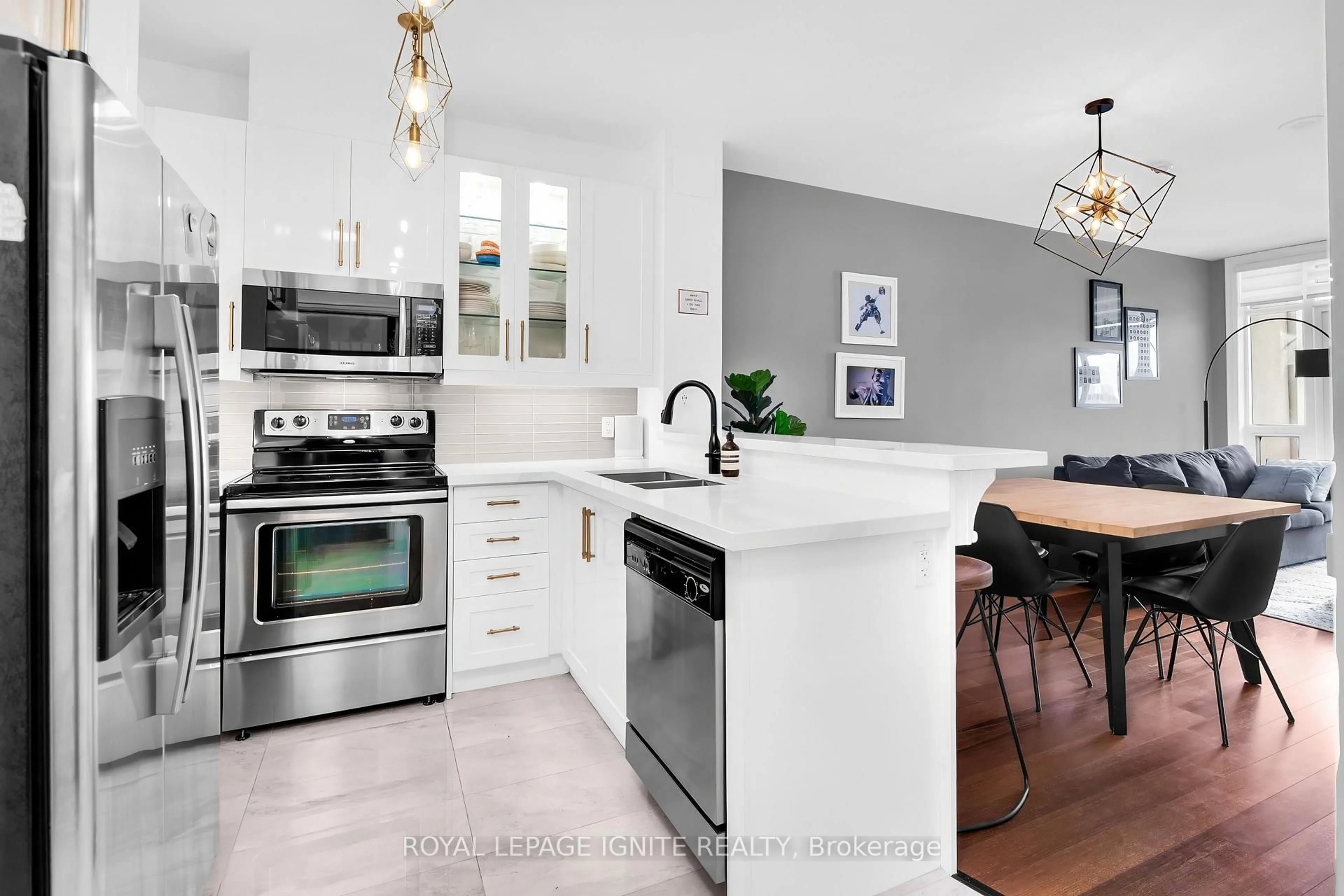 Open concept kitchen, unknown for 1135 Royal York Rd #704, Toronto Ontario M9A 0C3