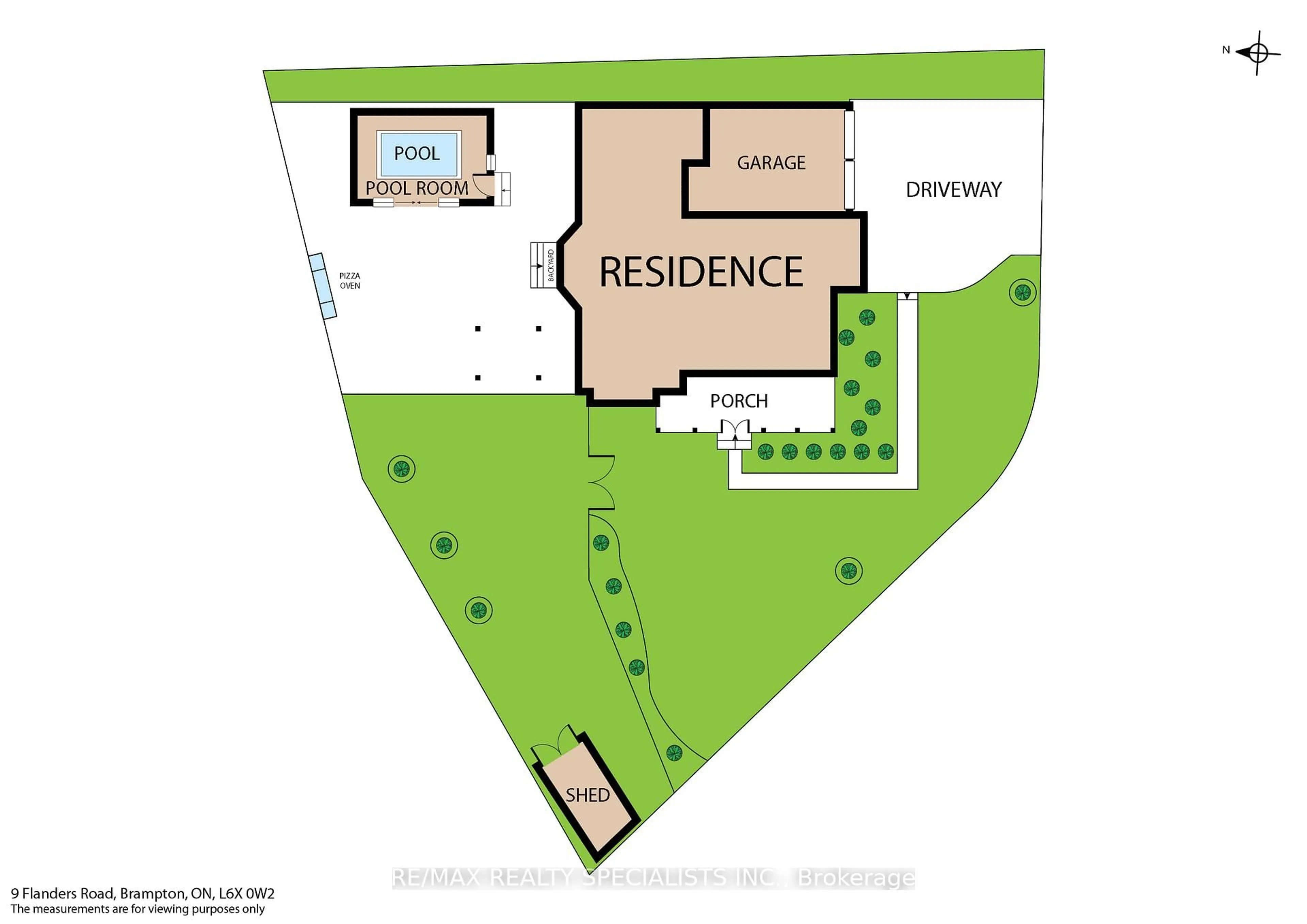 Floor plan for 9 Flanders Rd, Brampton Ontario L6X 0W3
