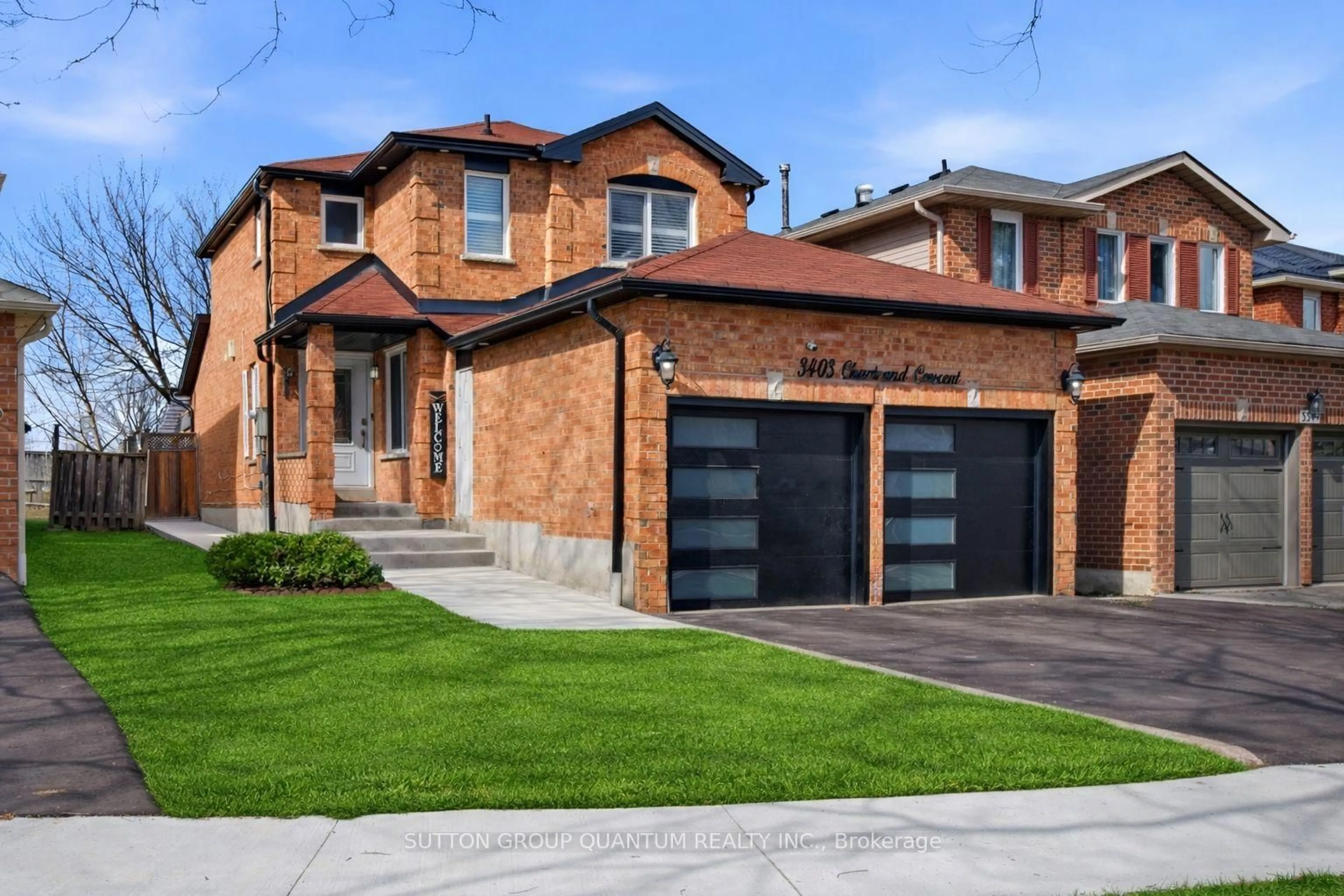 Home with brick exterior material, street for 3403 Chartrand Cres, Mississauga Ontario L5L 4C6