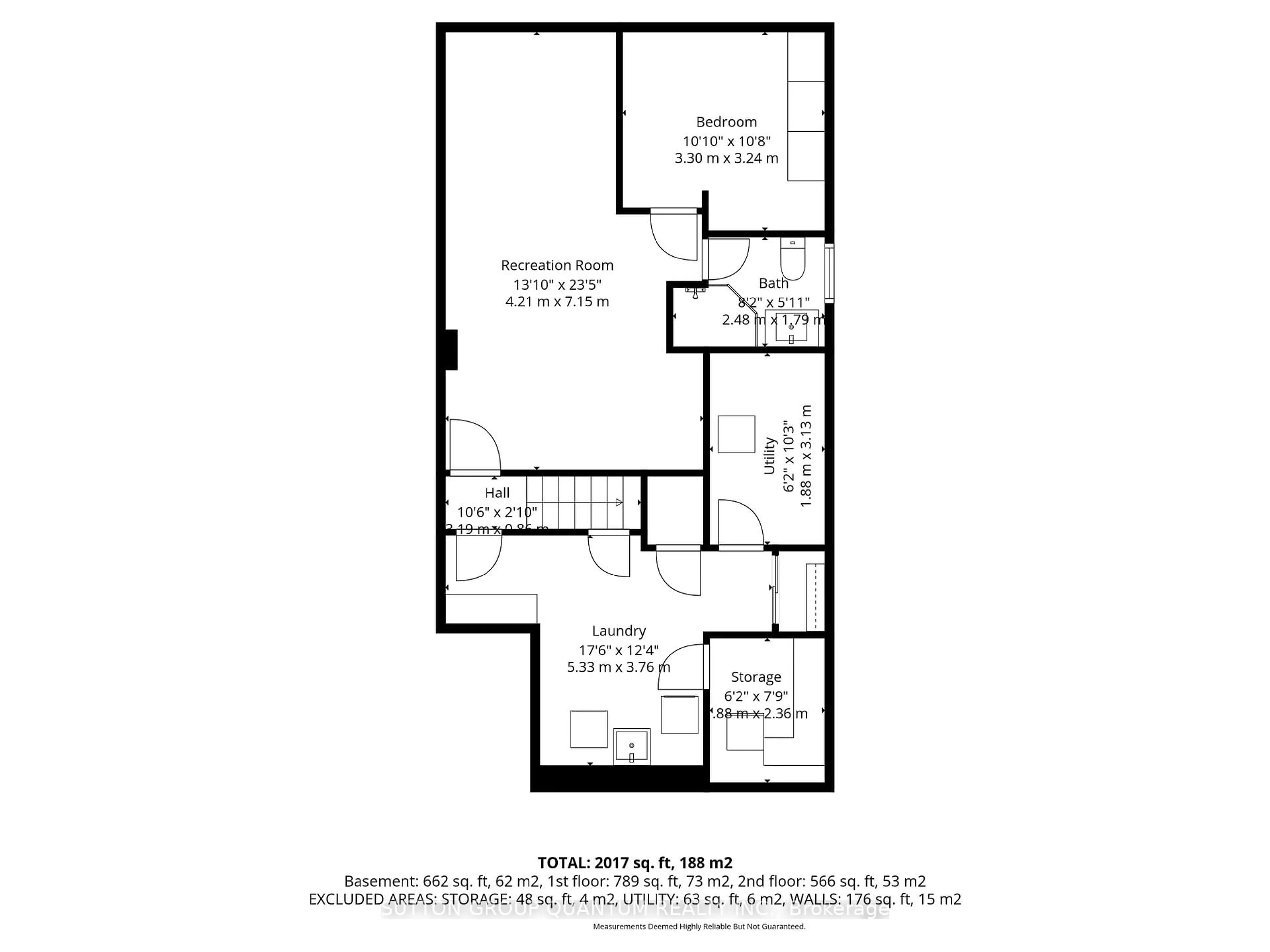 Floor plan for 3403 Chartrand Cres, Mississauga Ontario L5L 4C6