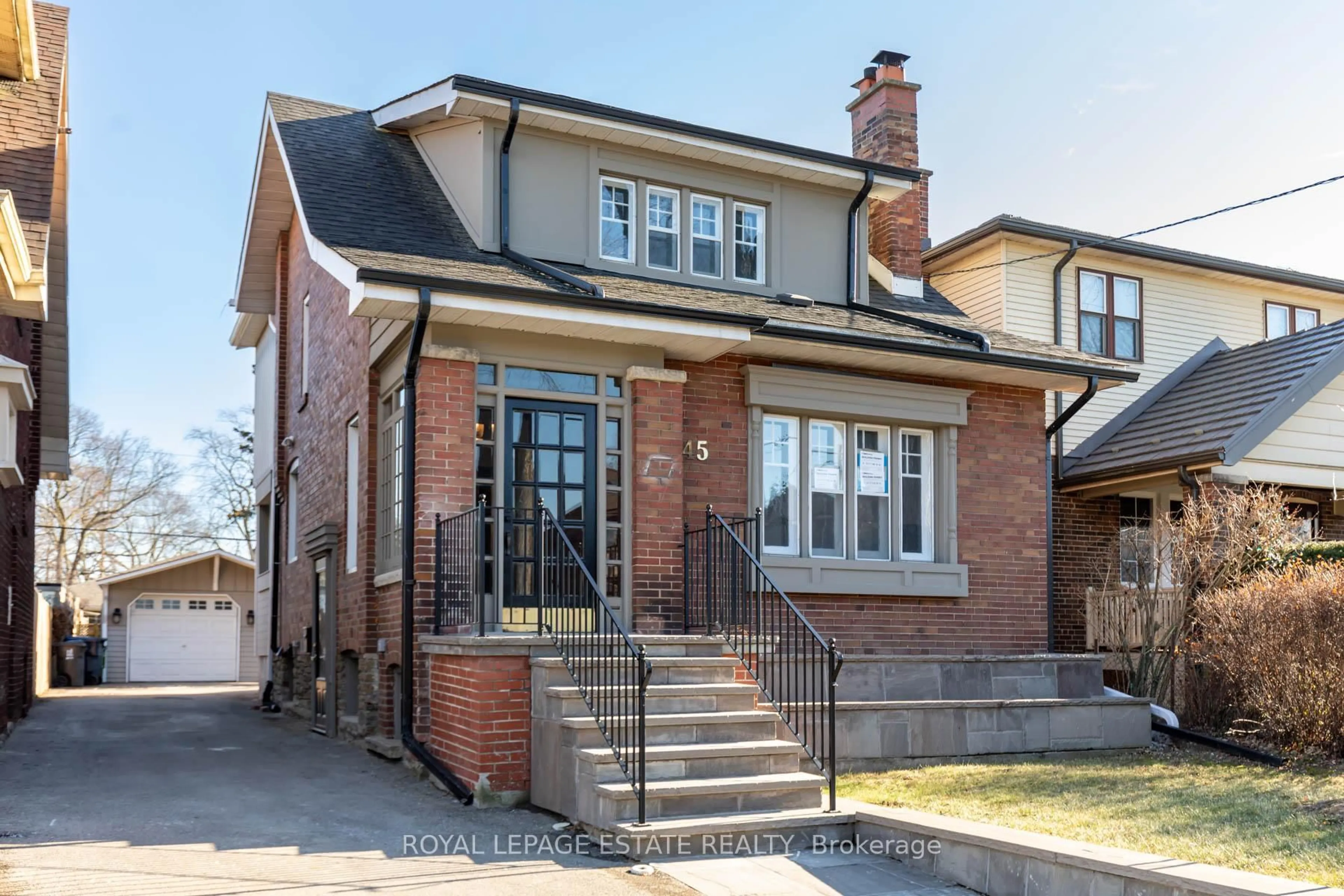 Home with brick exterior material, street for 45 EASTBOURNE Cres, Toronto Ontario M8V 1W7