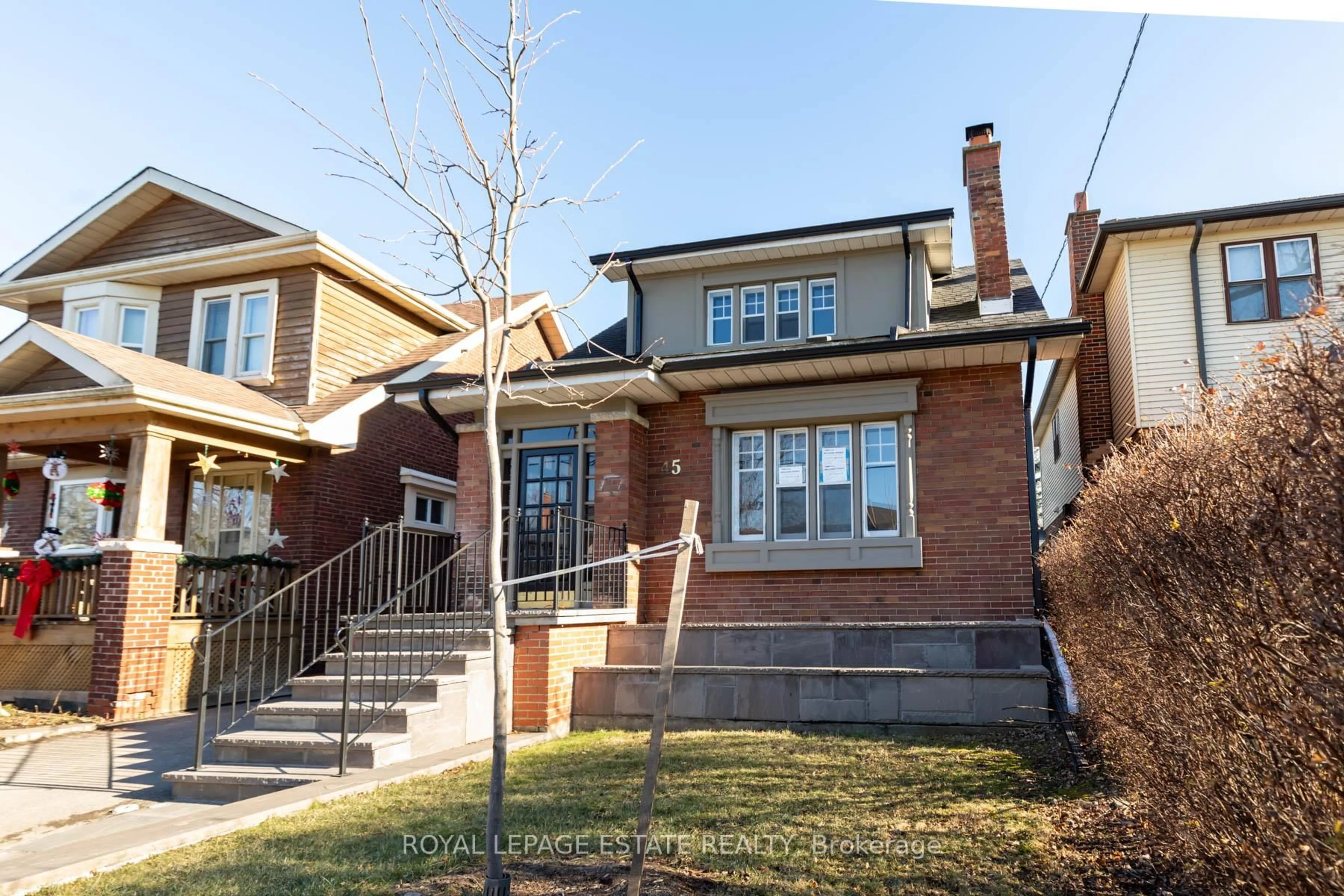 Home with brick exterior material, street for 45 EASTBOURNE Cres, Toronto Ontario M8V 1W7