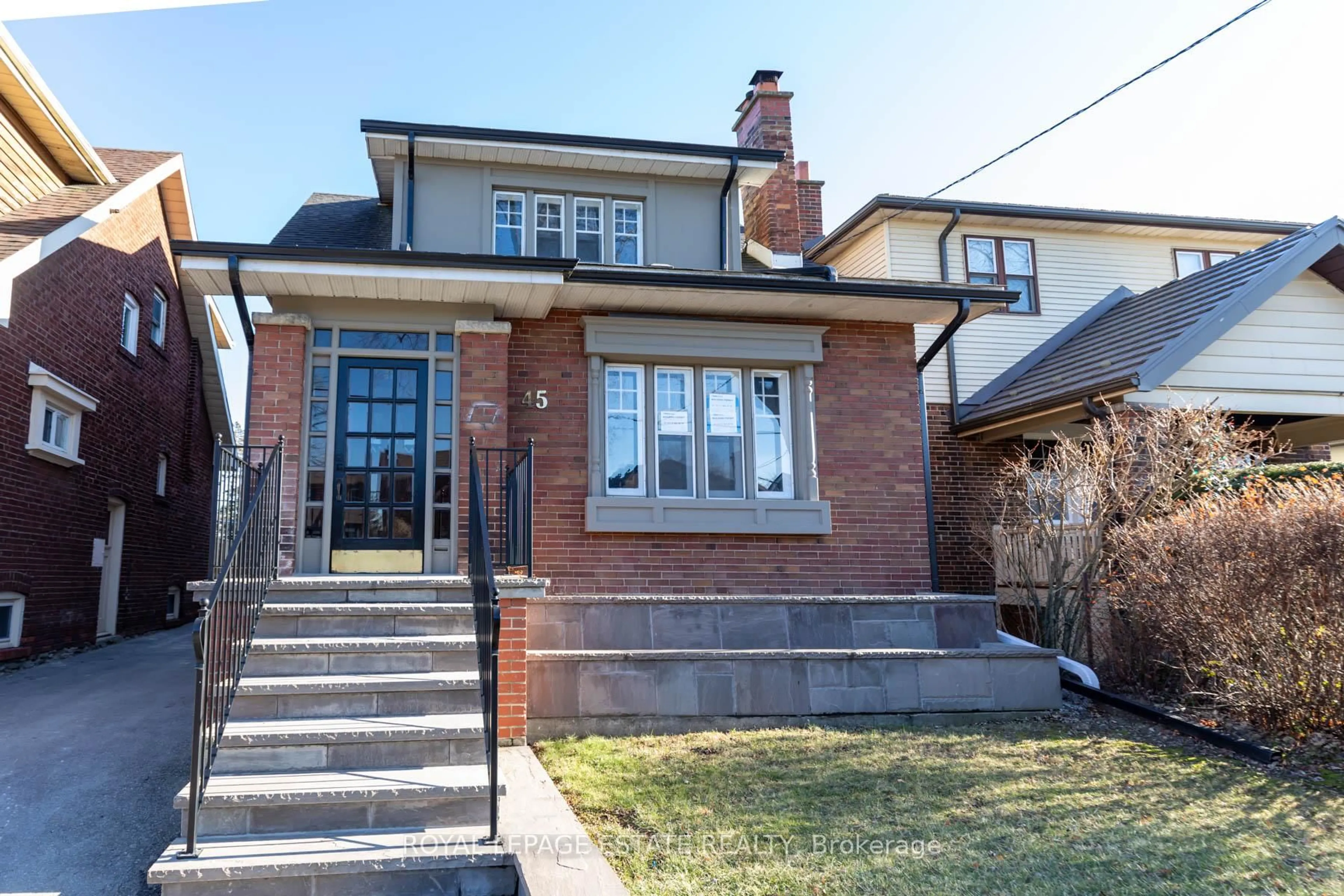 Home with brick exterior material, street for 45 EASTBOURNE Cres, Toronto Ontario M8V 1W7