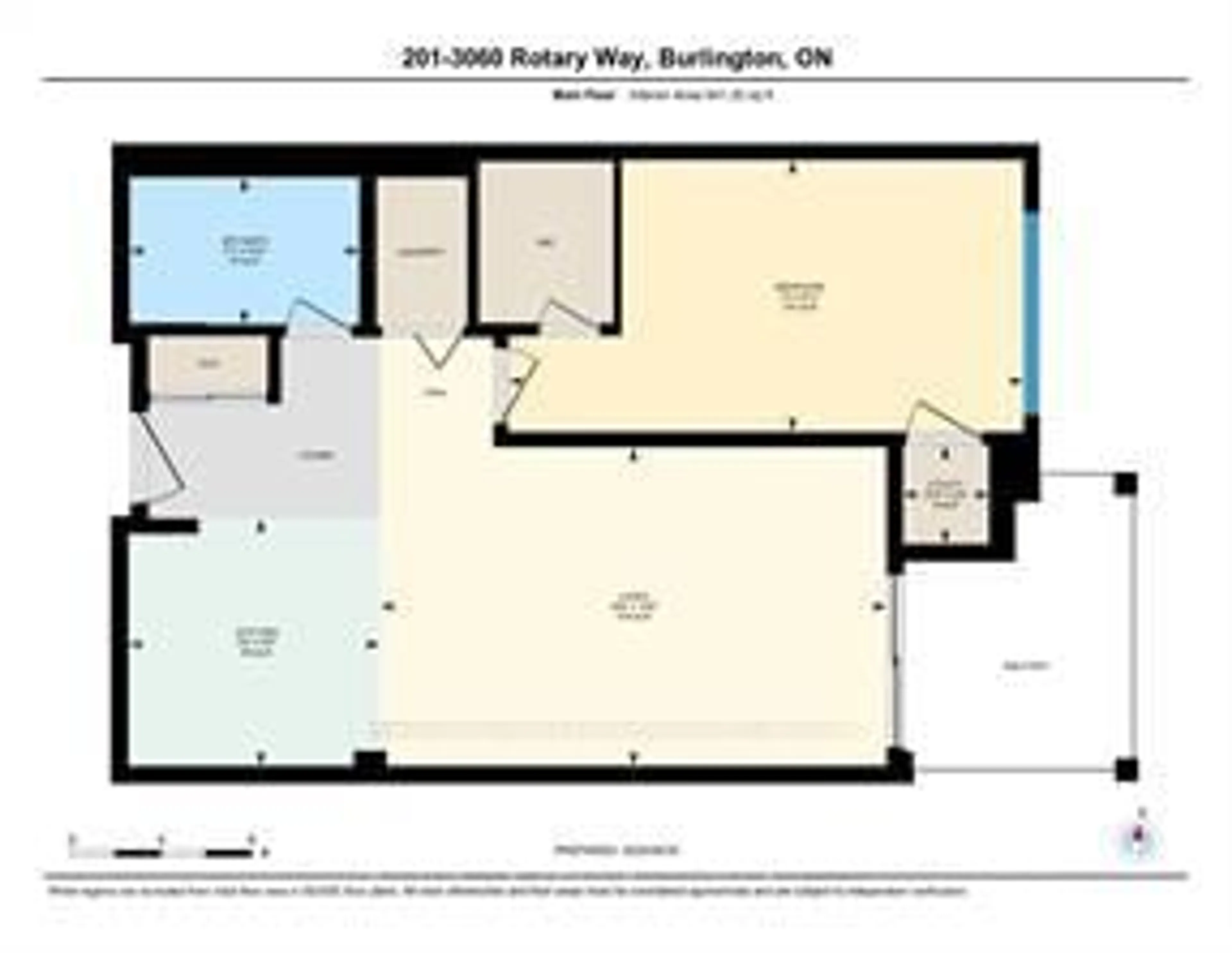 Floor plan for 3060 Rotary Way #201, Burlington Ontario L7M 0G9