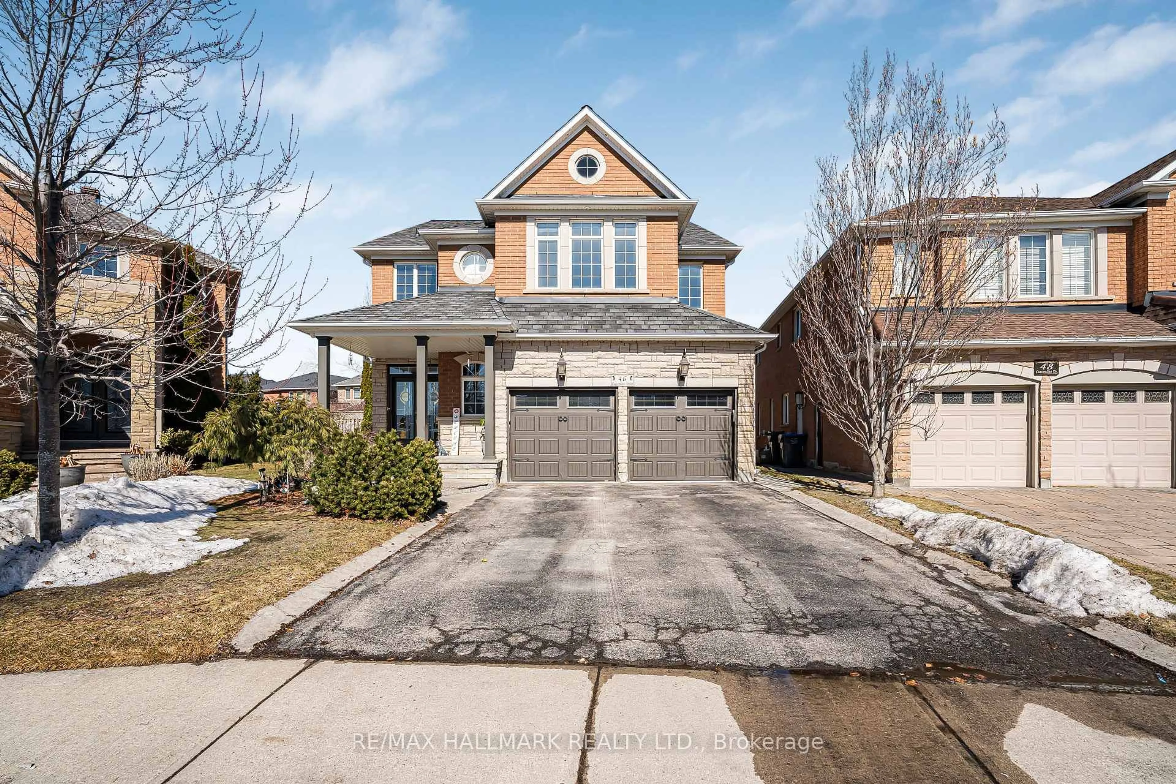 Home with brick exterior material, street for 46 Customline Dr, Brampton Ontario L7A 3C2
