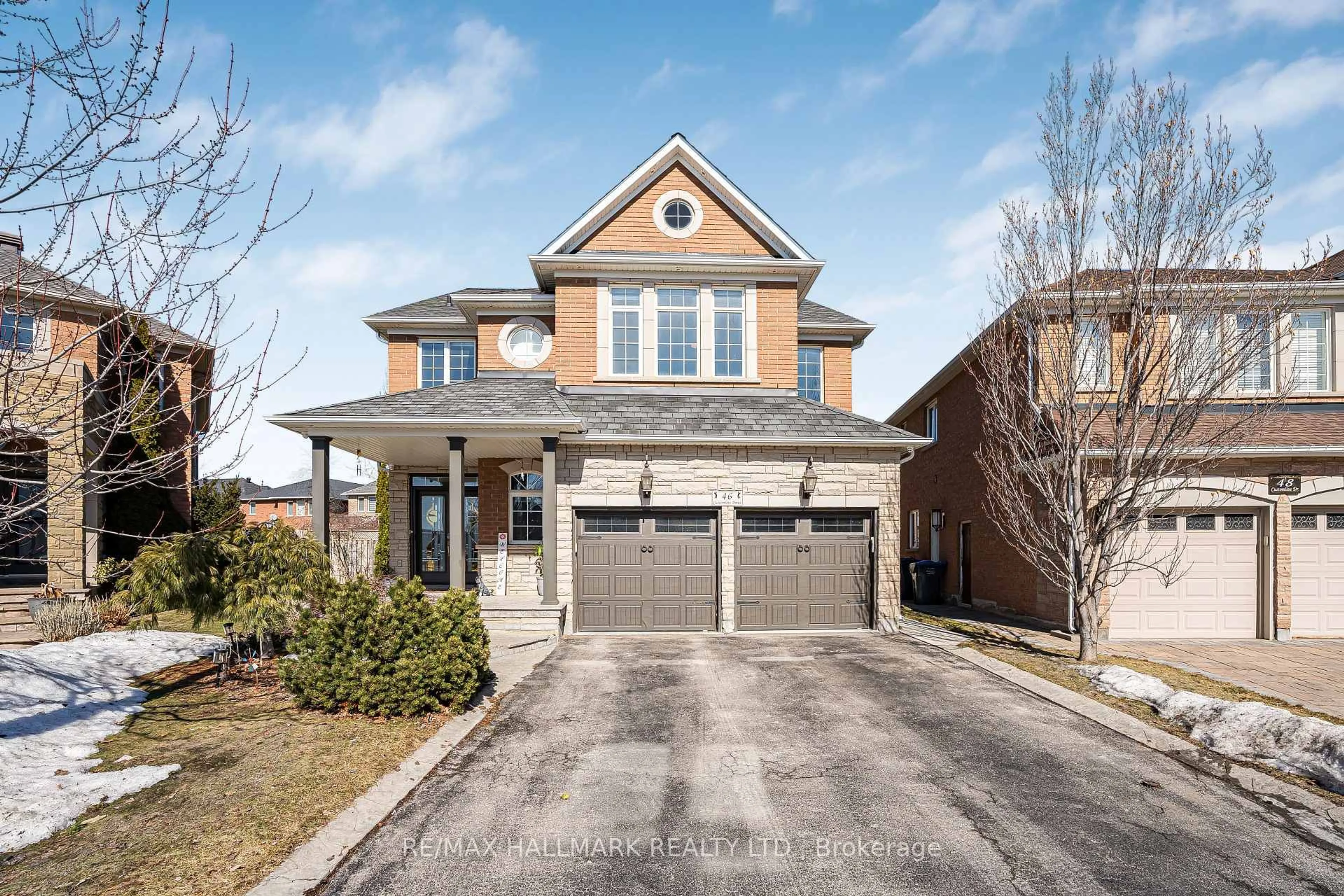 Home with brick exterior material, street for 46 Customline Dr, Brampton Ontario L7A 3C2