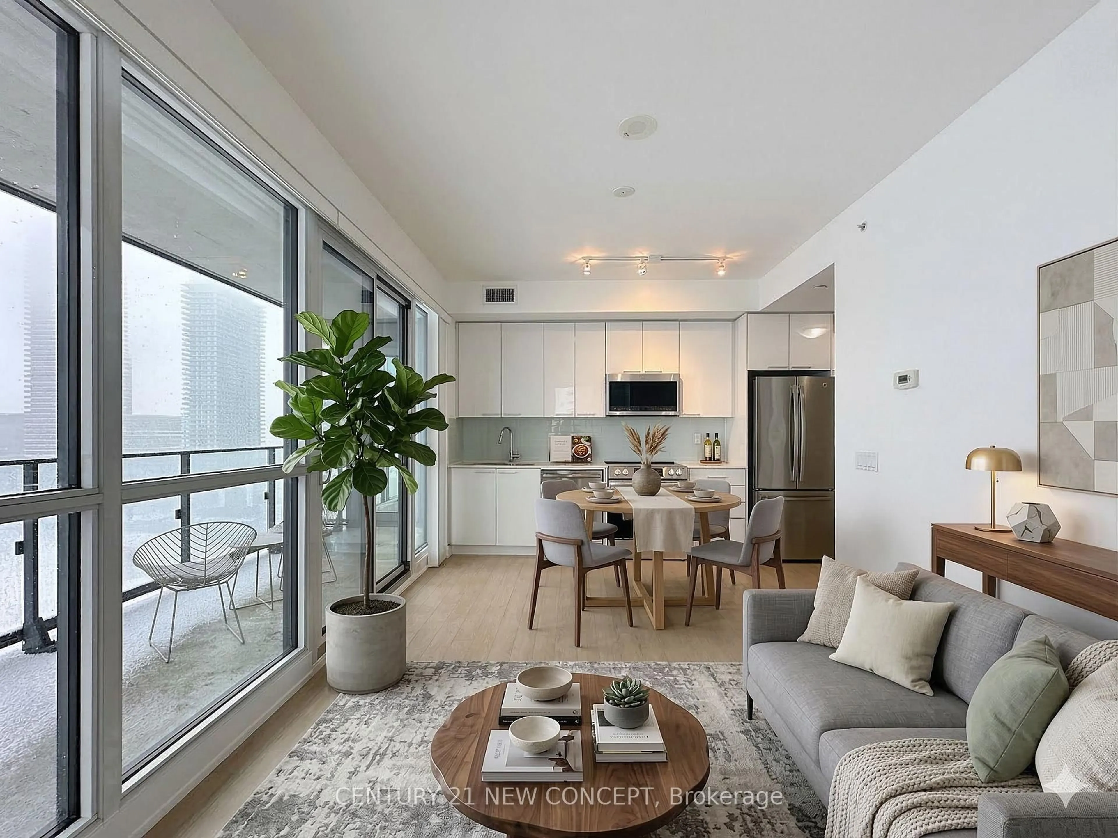 Living room with furniture, unknown for 10 Park Lawn Rd #1507, Toronto Ontario M8V 0H9