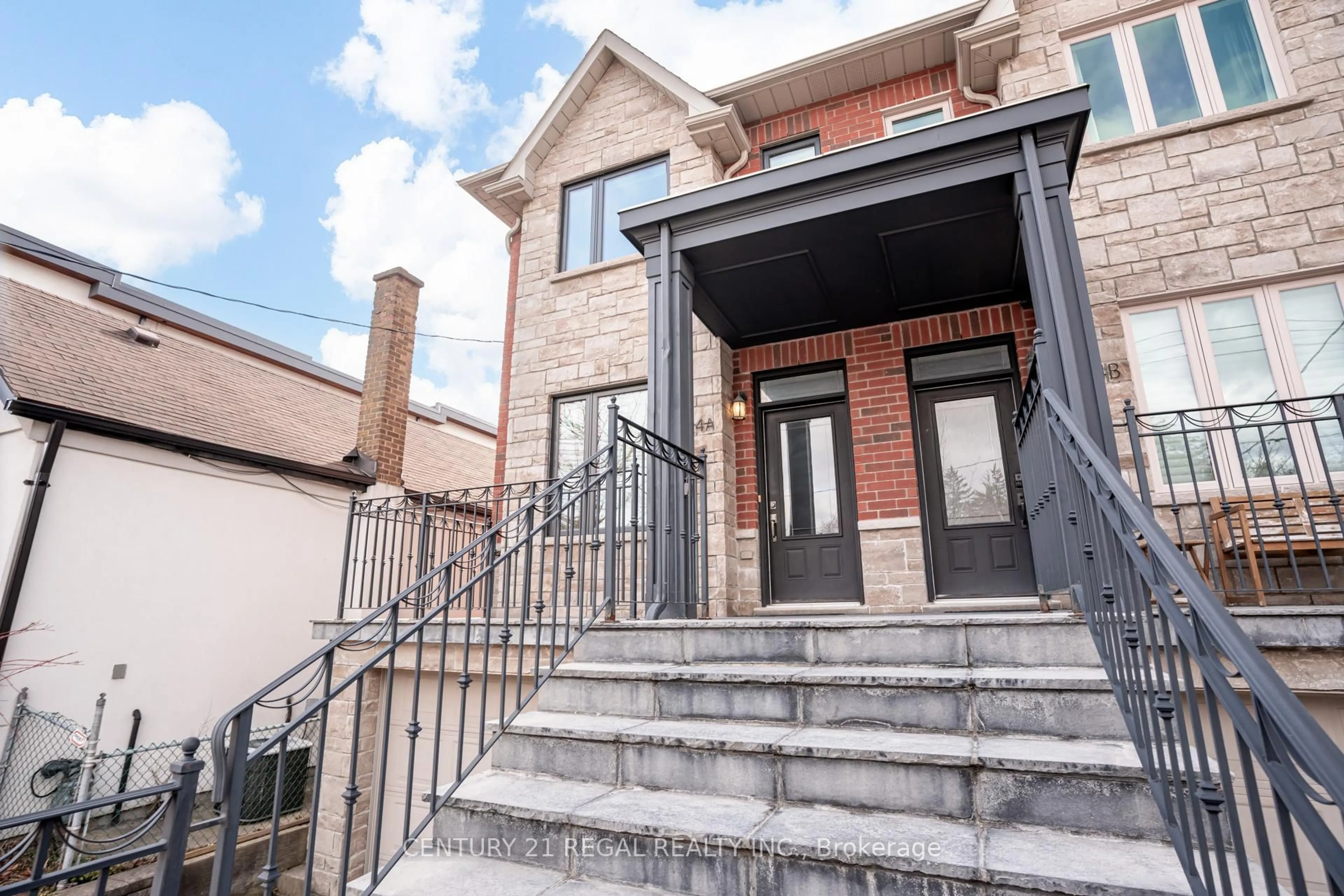 Home with brick exterior material, street for 524A Mcroberts Ave, Toronto Ontario M6E 4R4