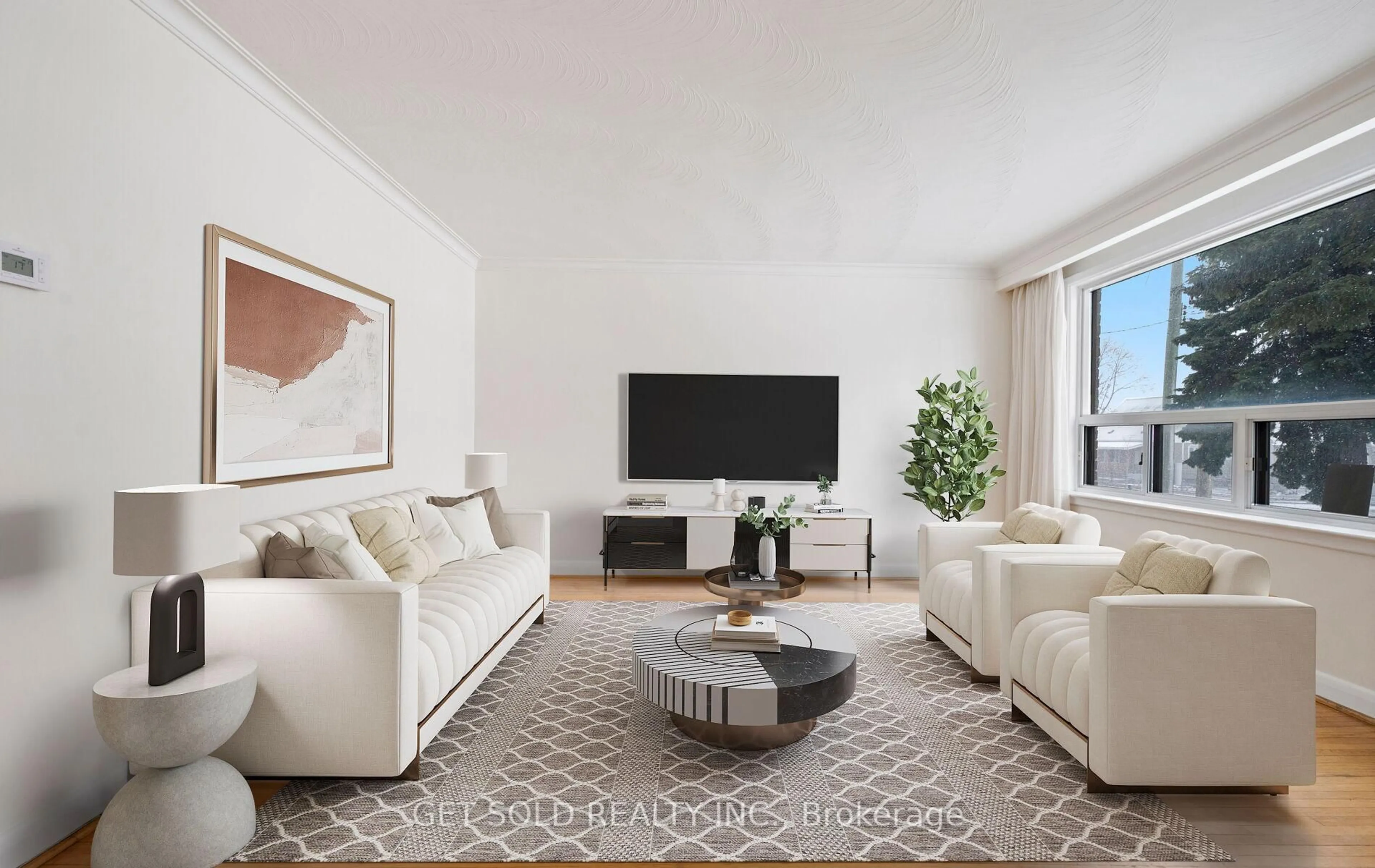 Living room with furniture, unknown for 14 Burrard Rd, Toronto Ontario M9W 3S9