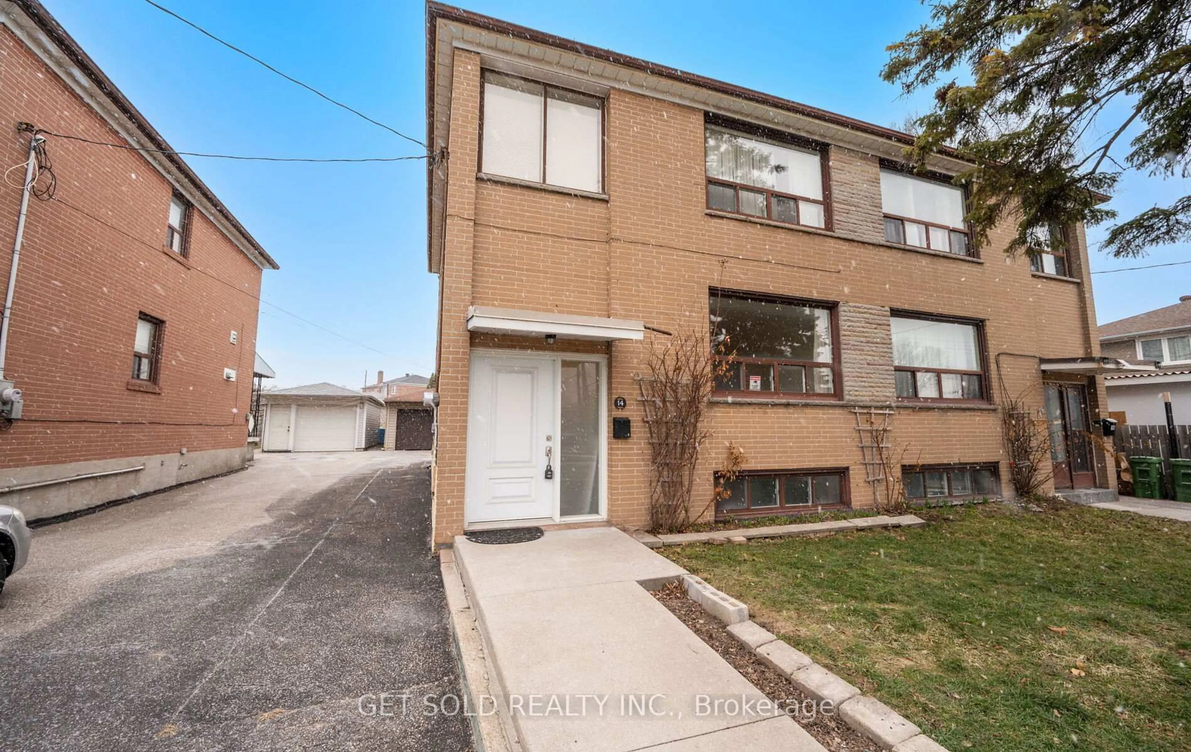 Home with brick exterior material, street for 14 Burrard Rd, Toronto Ontario M9W 3S9