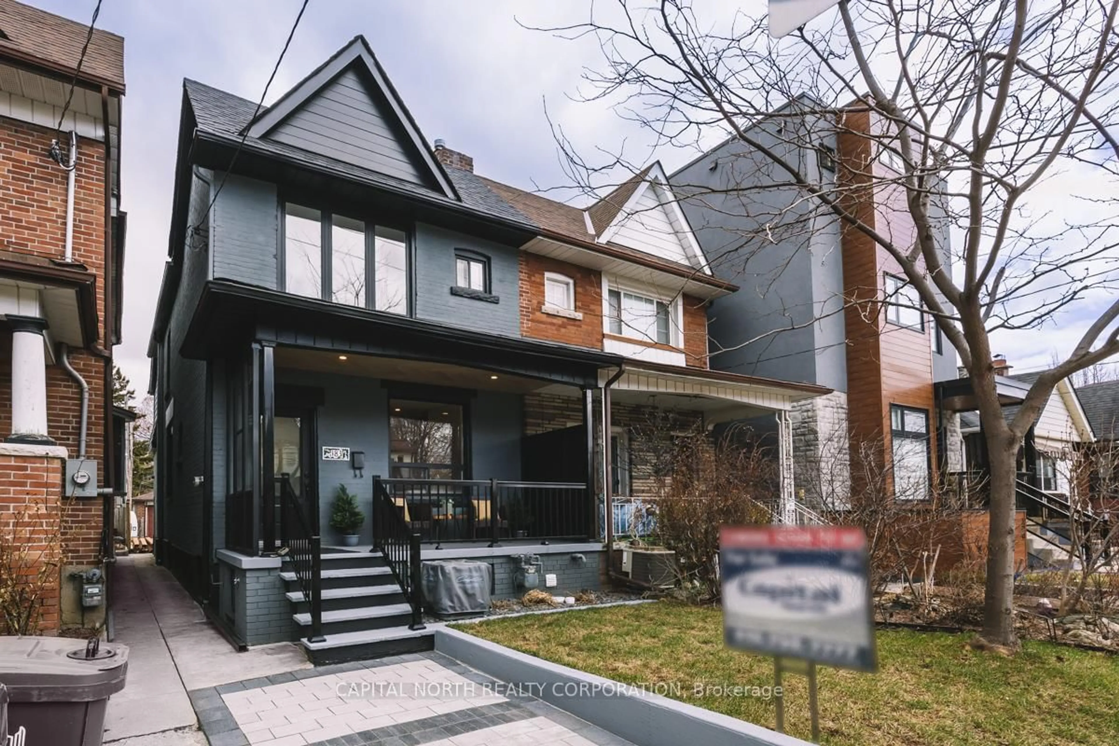 Home with brick exterior material, street for 183 Laughton Ave, Toronto Ontario M6N 2X6