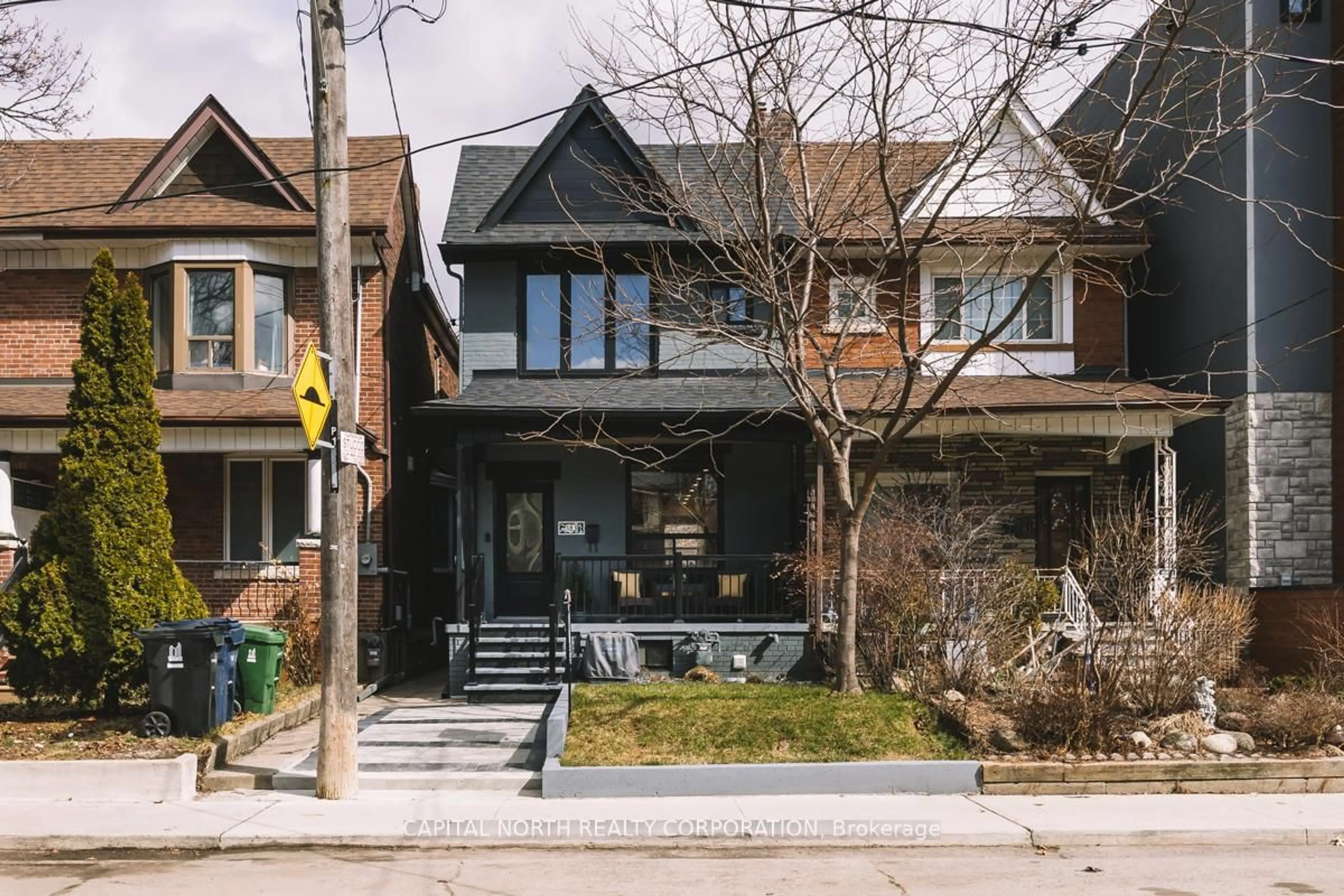 Home with brick exterior material, street for 183 Laughton Ave, Toronto Ontario M6N 2X6