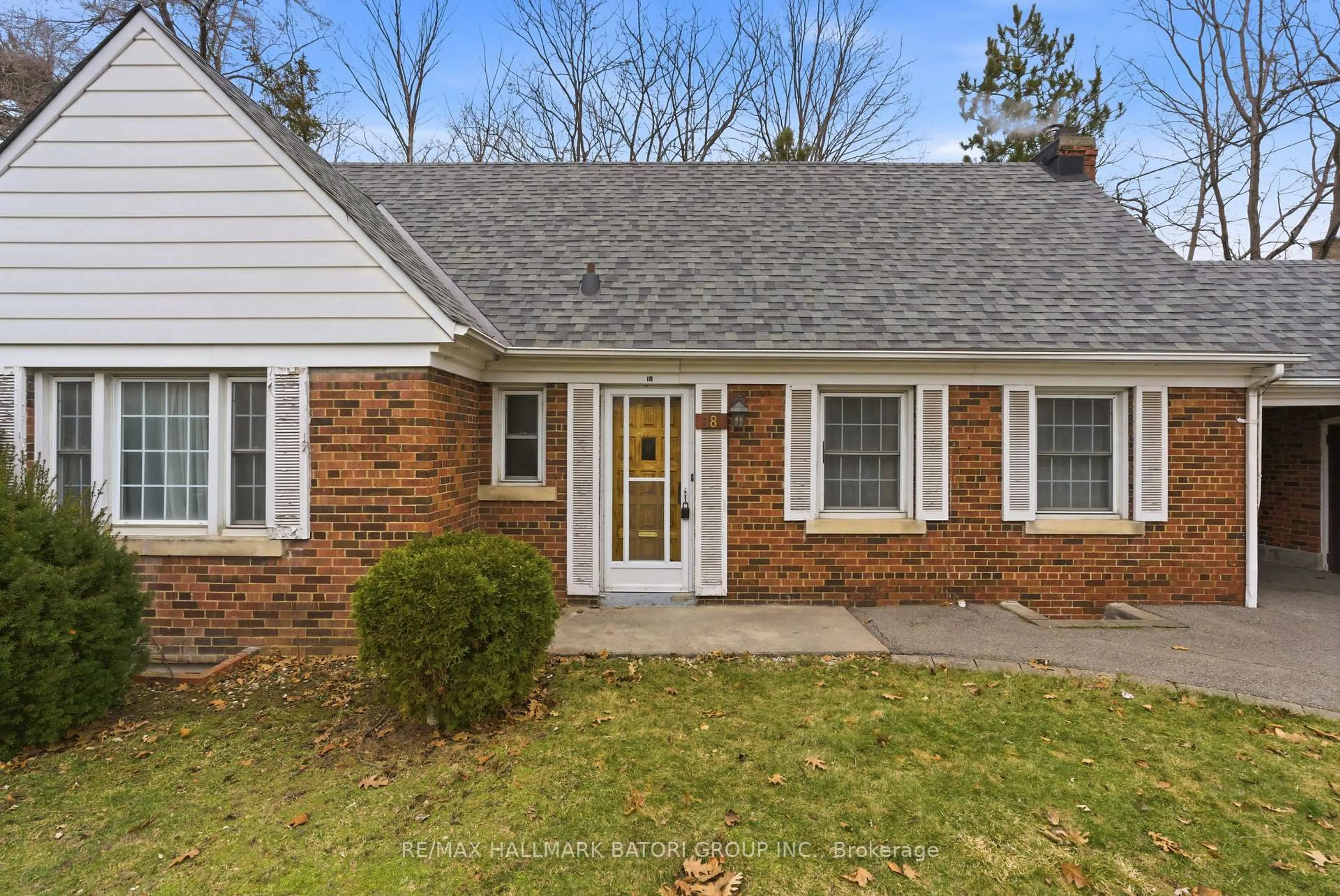 Home with brick exterior material, street for 18 King Georges Dr, Toronto Ontario M6M 2G9