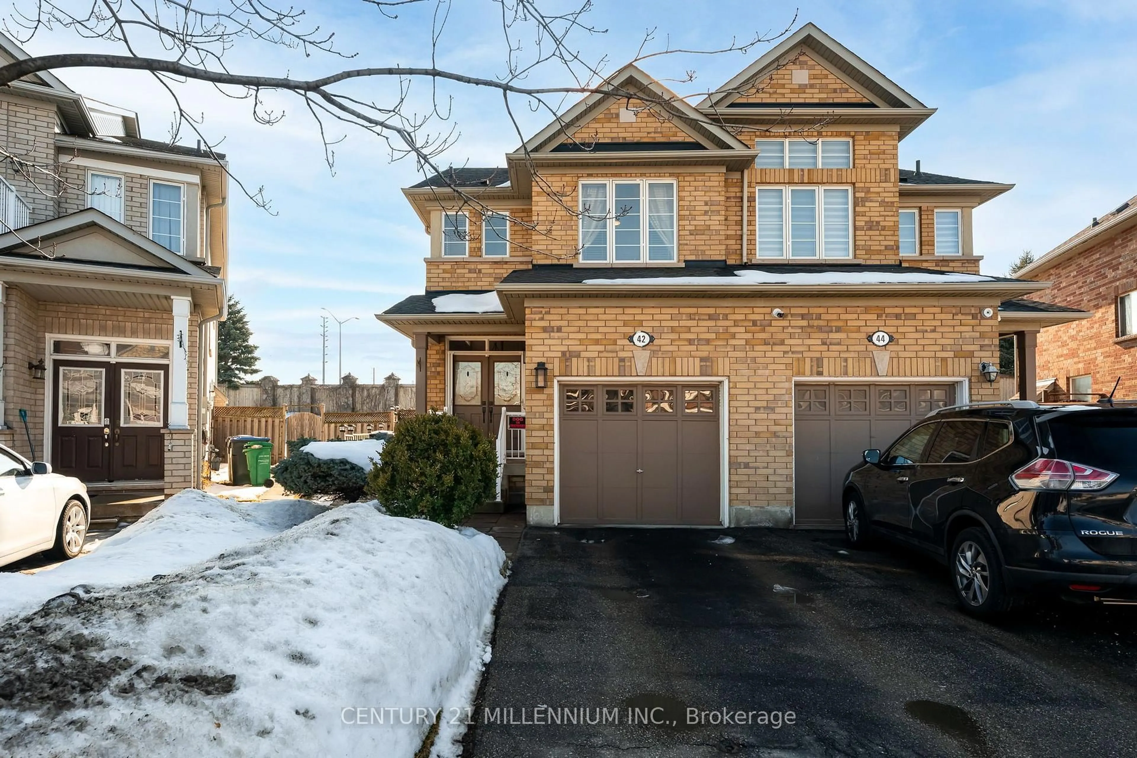 Home with brick exterior material, street for 42 Rubysilver Dr, Brampton Ontario L6P 1P9