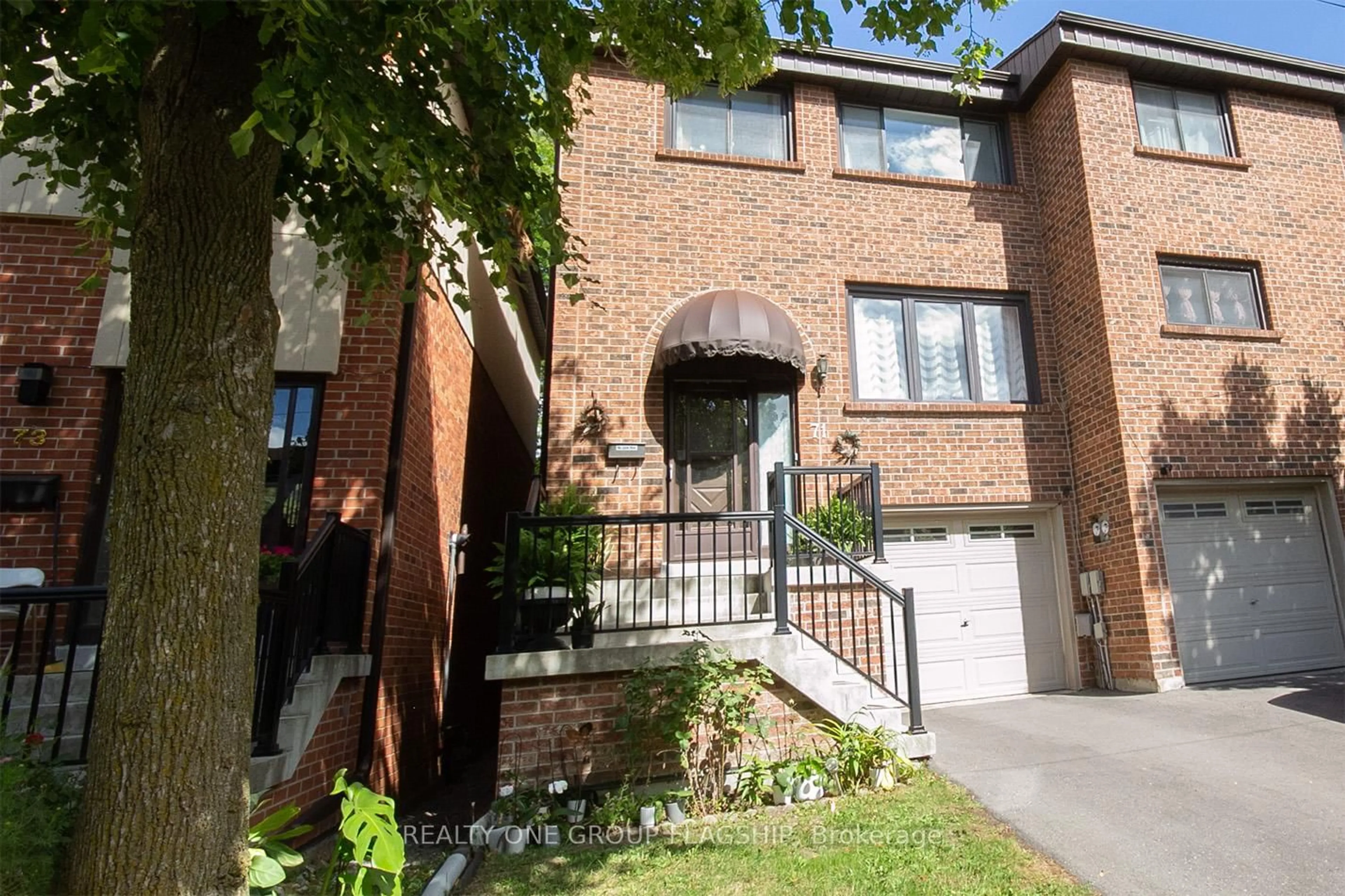 Home with brick exterior material, street for 71 Maple Branch Path, Toronto Ontario M9P 3T4