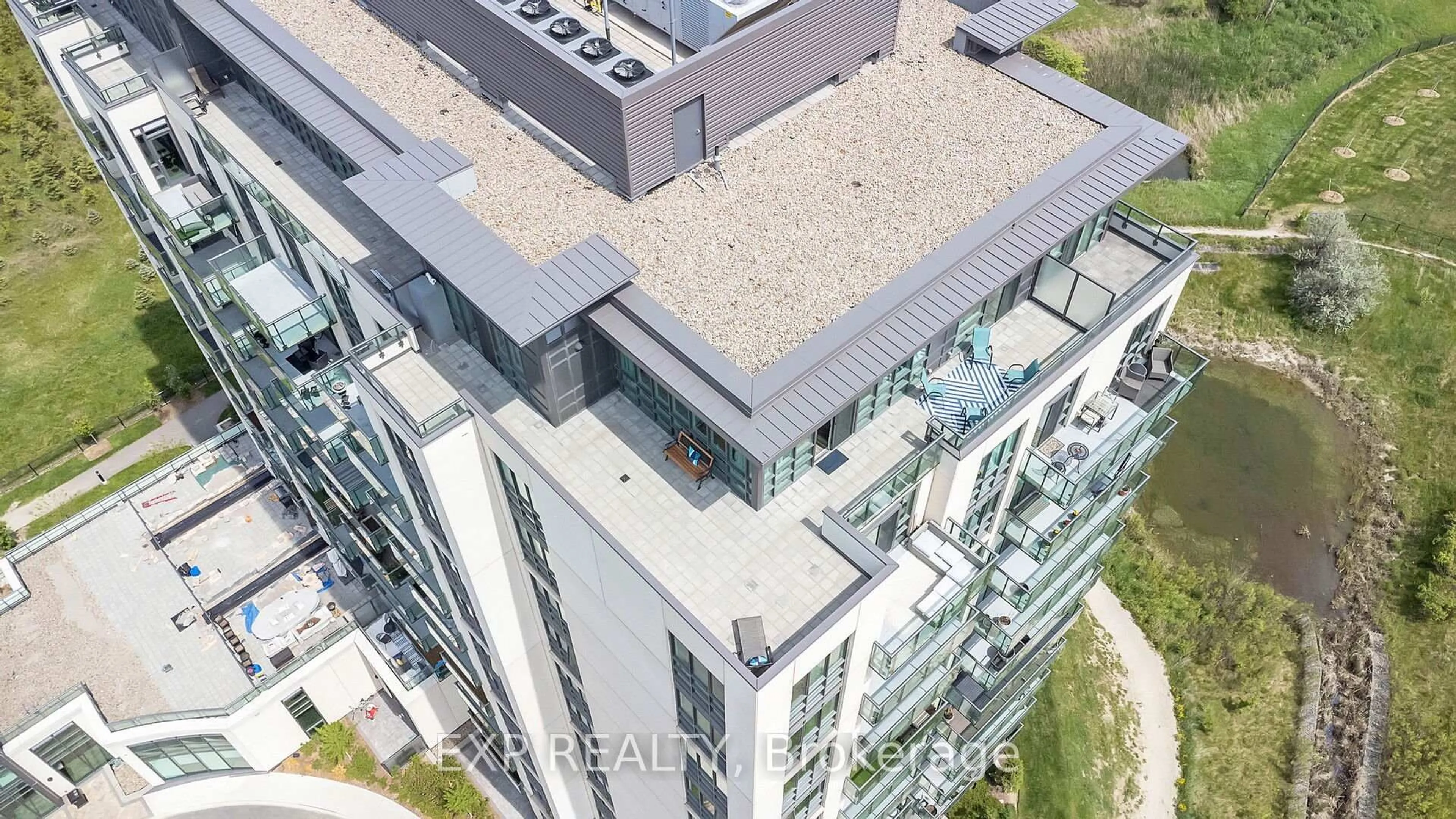 A pic from outside/outdoor area/front of a property/back of a property/a pic from drone, building for 65 Yorkland Blvd #1202, Brampton Ontario L4C 9Z4