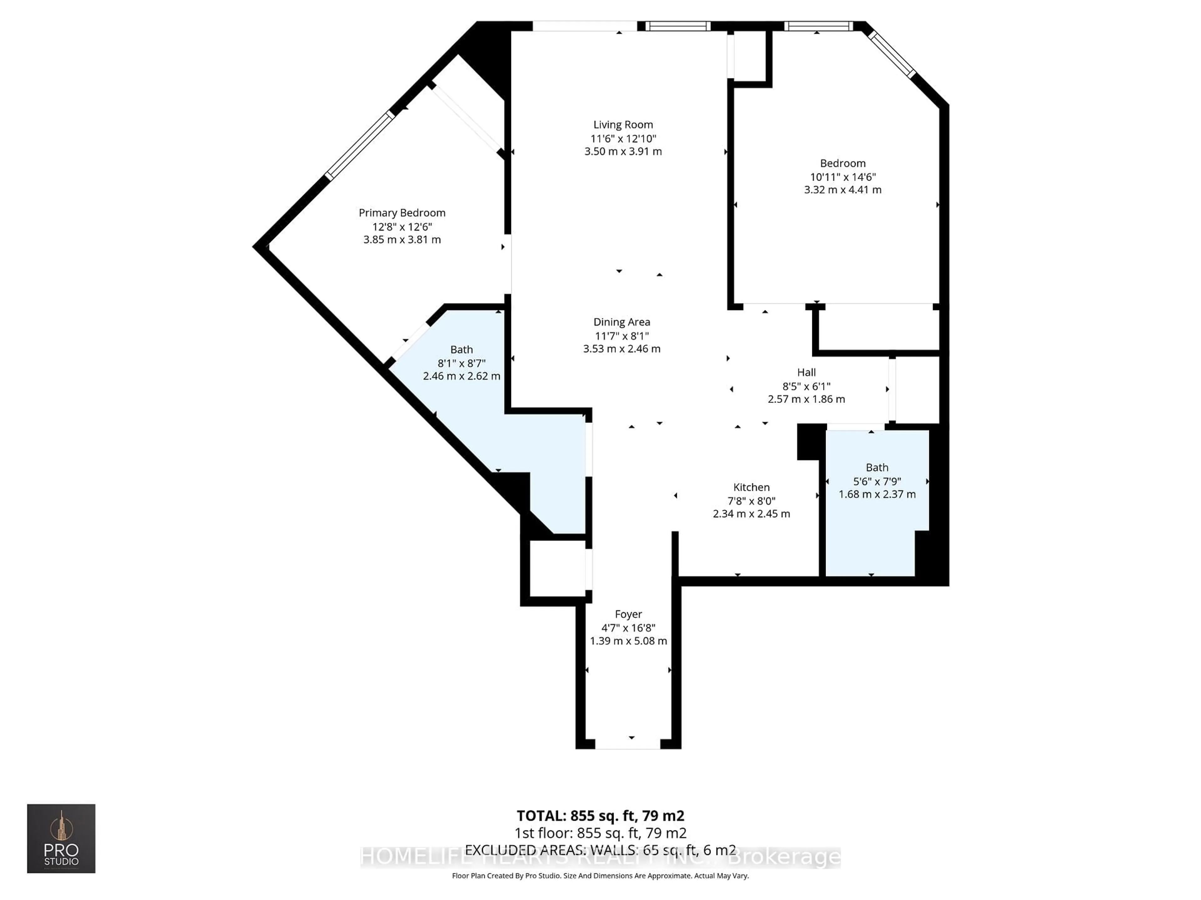Floor plan for 25 Kingsbridge Garden Circ #1221, Mississauga Ontario L5R 4B1