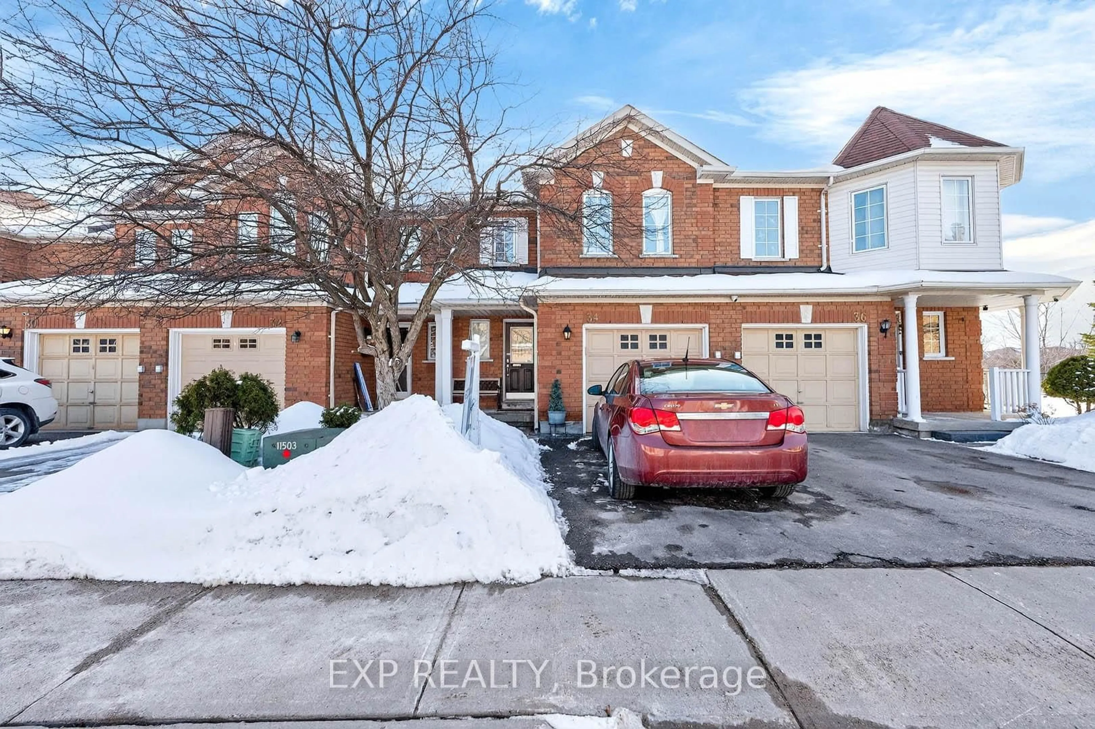 A pic from outside/outdoor area/front of a property/back of a property/a pic from drone, street for 9800 Mclaughlin Rd #34, Brampton Ontario L6X 4R1