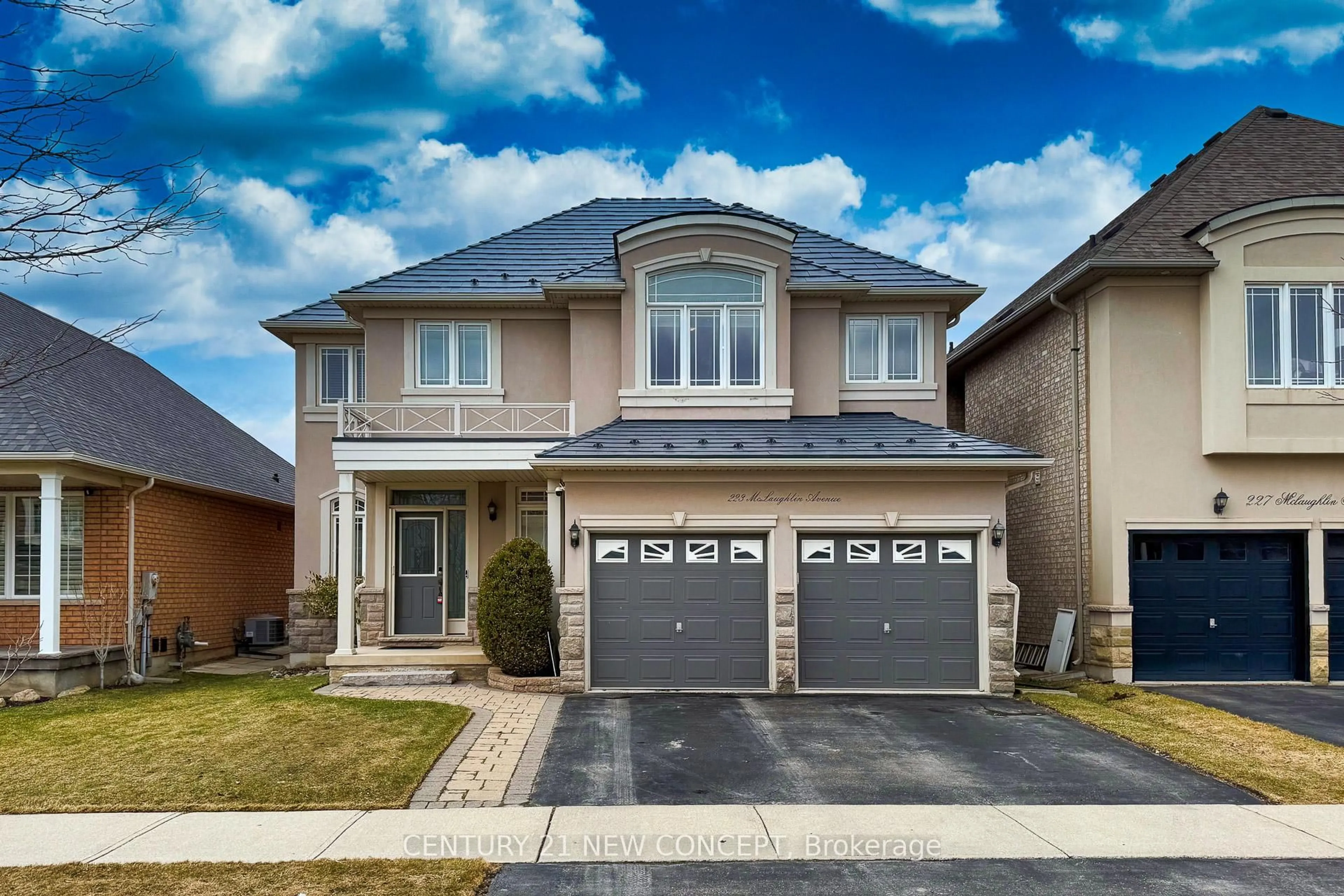 Home with vinyl exterior material, street for 223 Mclaughlin Ave, Milton Ontario L9T 7P2
