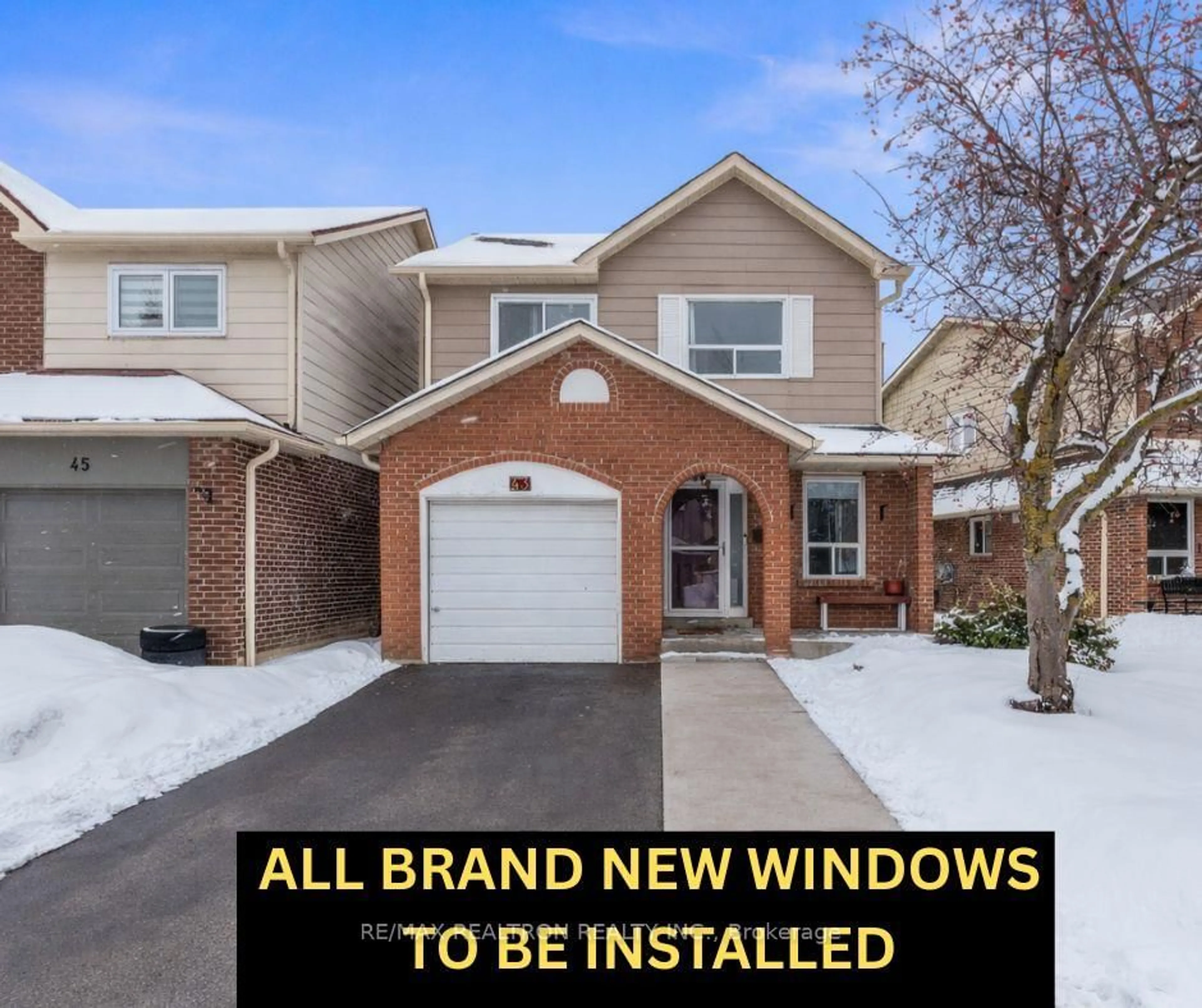 Home with vinyl exterior material, street for 43 Buckland Way, Brampton Ontario L6V 3P3
