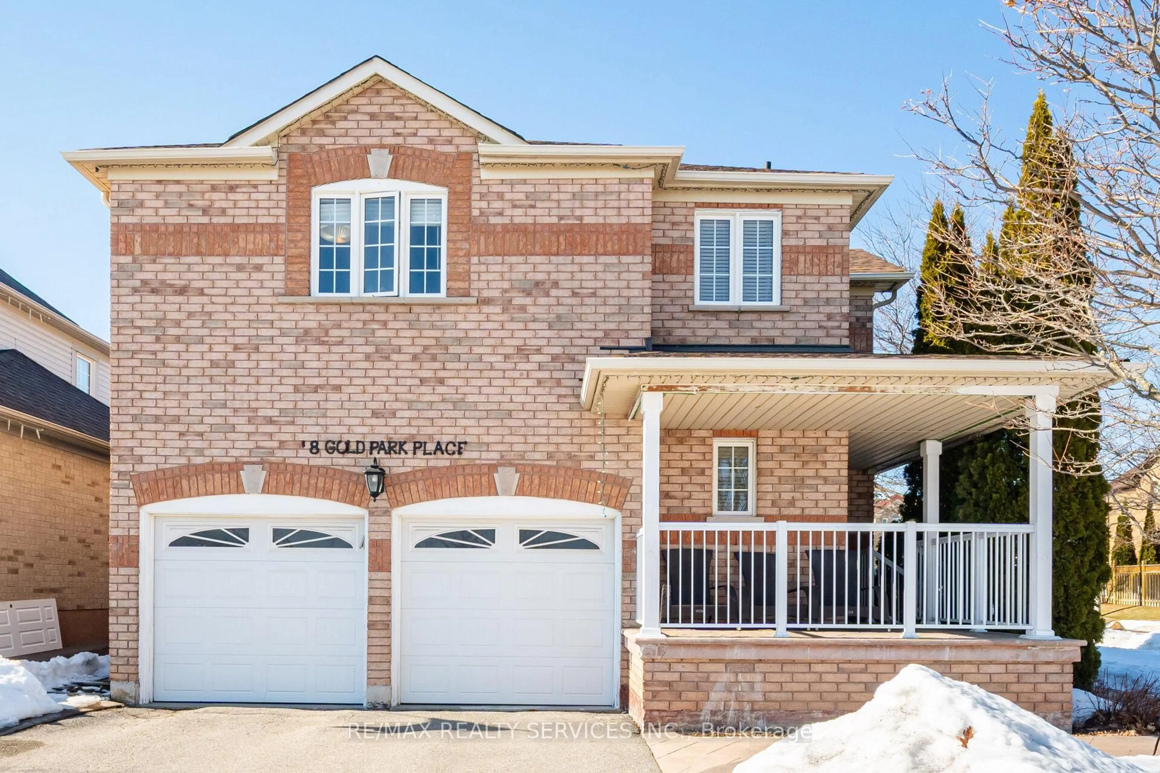 Home with brick exterior material, street for 28 GOLD PARK Pl, Brampton Ontario L7A 2E2