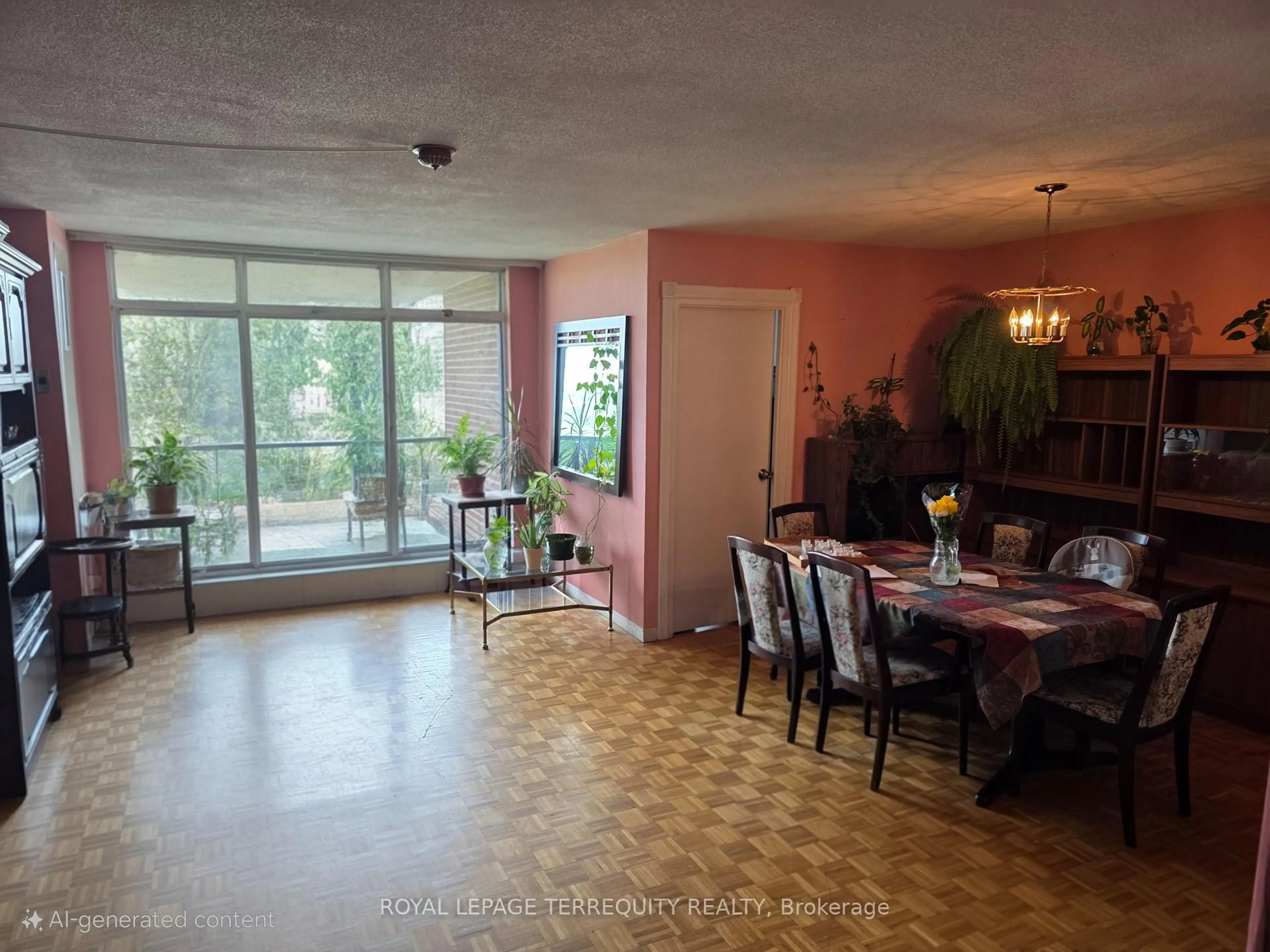 Dining room, floor is not visible for 85 Emmett Ave #1810, Toronto Ontario M6M 5A2