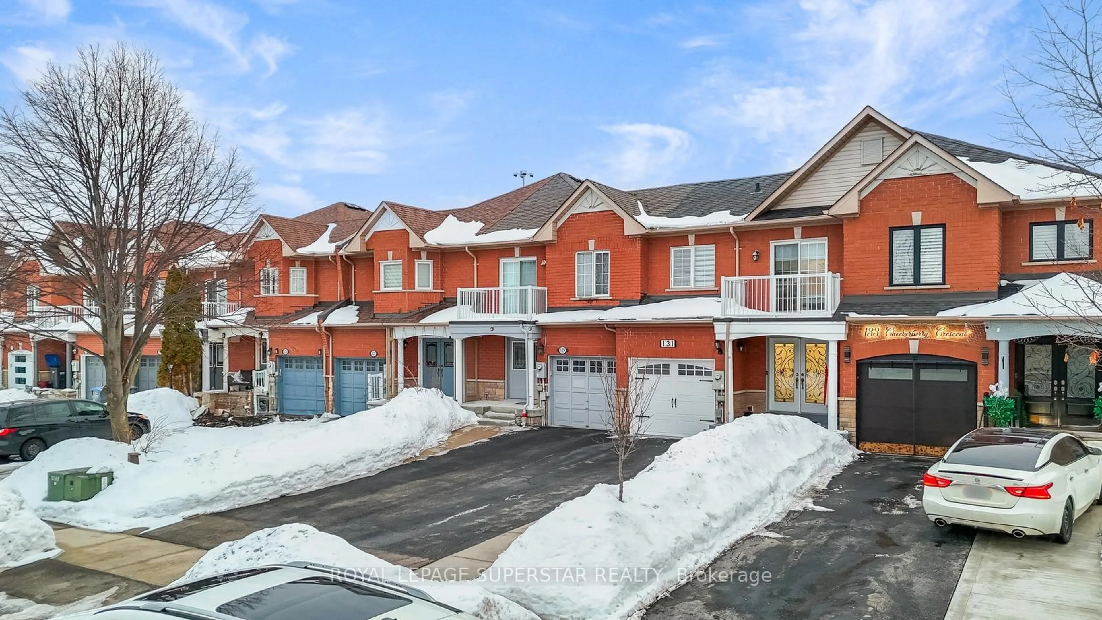 A pic from outside/outdoor area/front of a property/back of a property/a pic from drone, street for 131 Checkerberry Cres, Brampton Ontario L6R 2S8